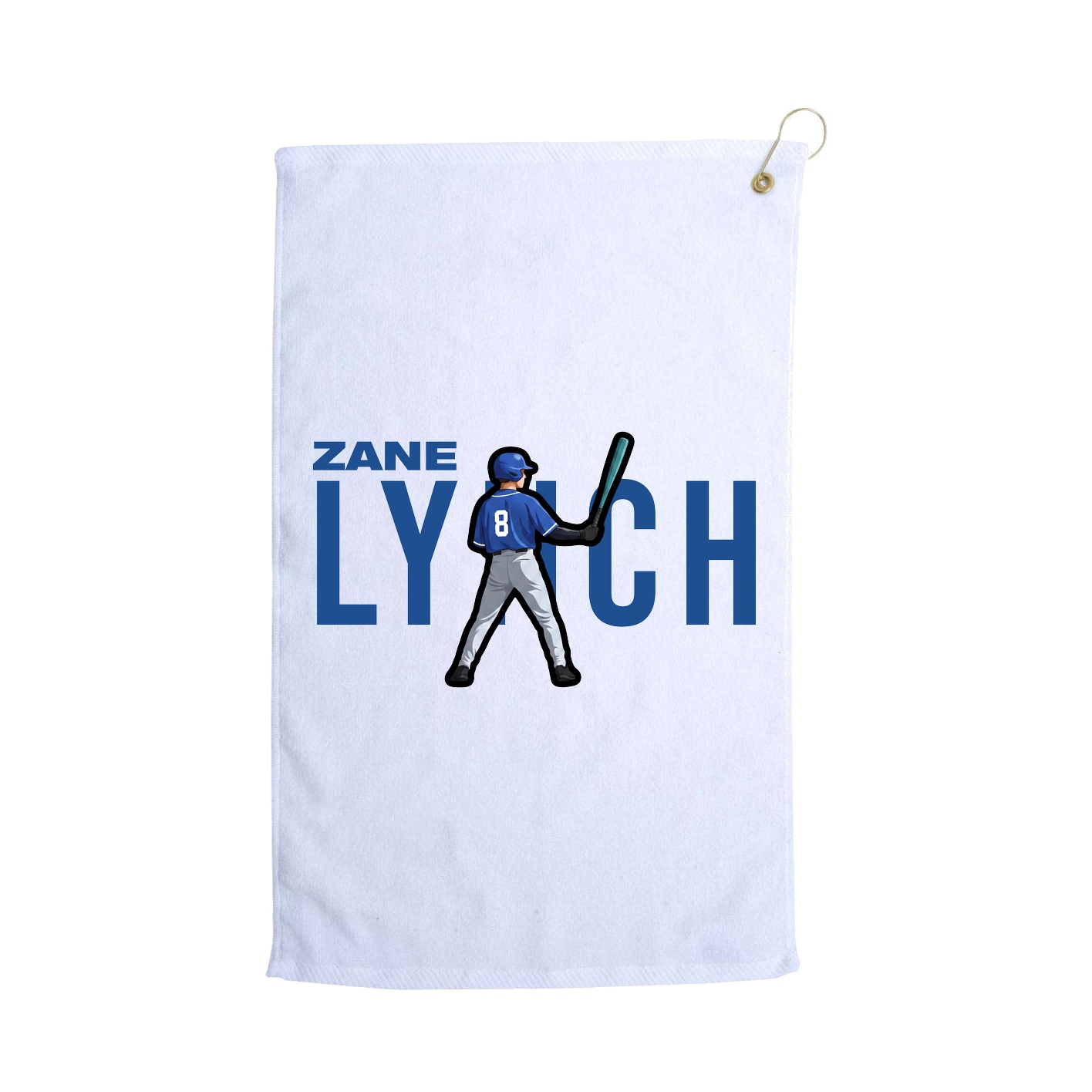 Golf Towel — Player Name in White