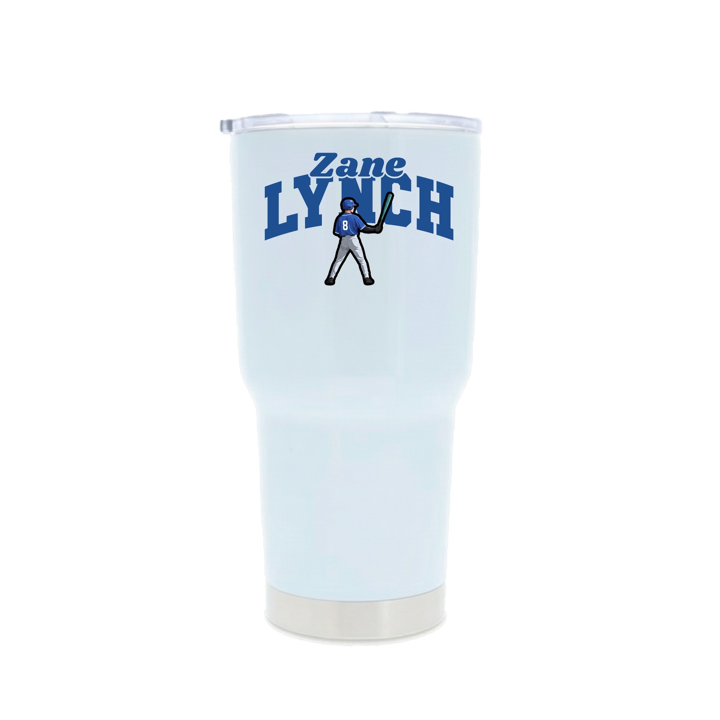30oz Stainless Steel Tumbler — Signature Arch in White