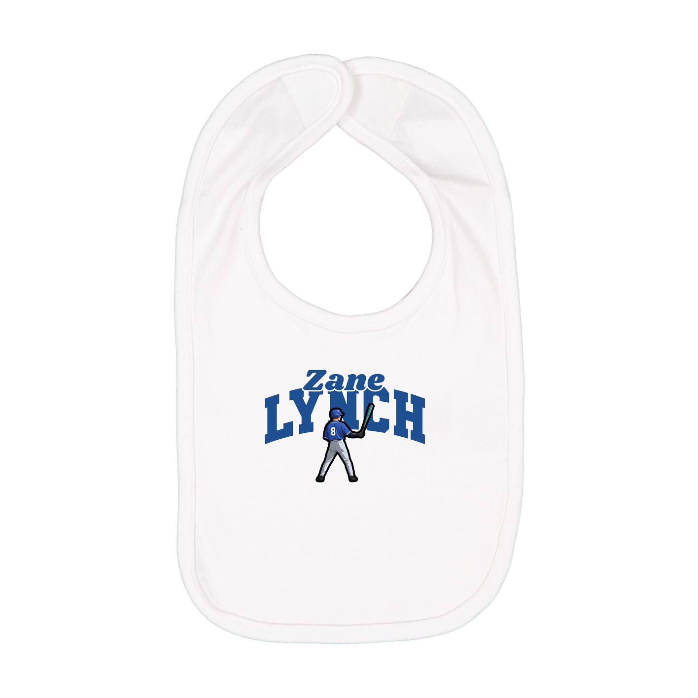 Infant Bib — Signature Arch in White