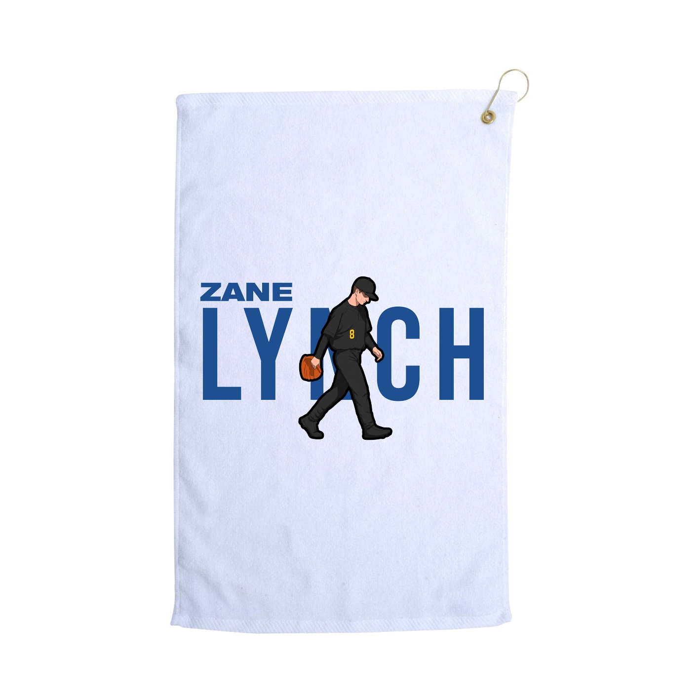 Golf Towel — Player Name in White