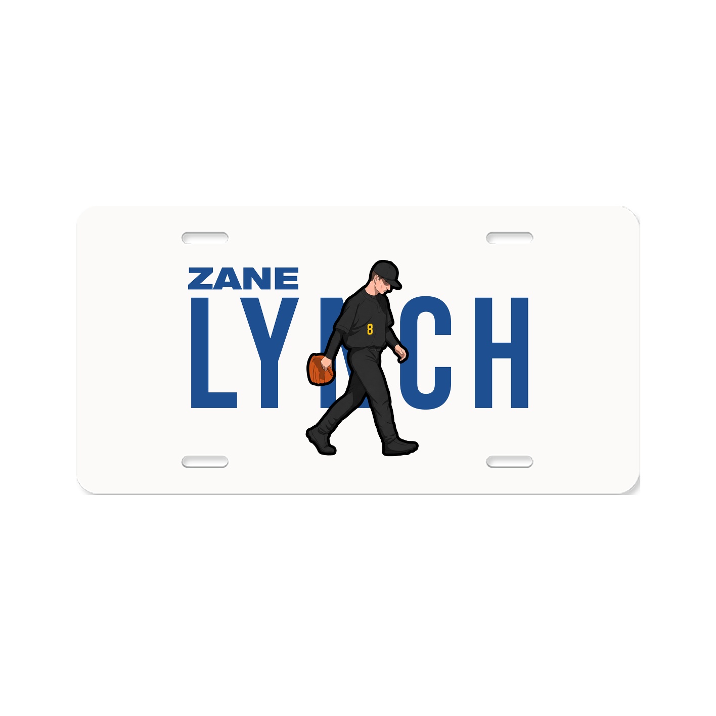 License Plate — Player Name in Classic