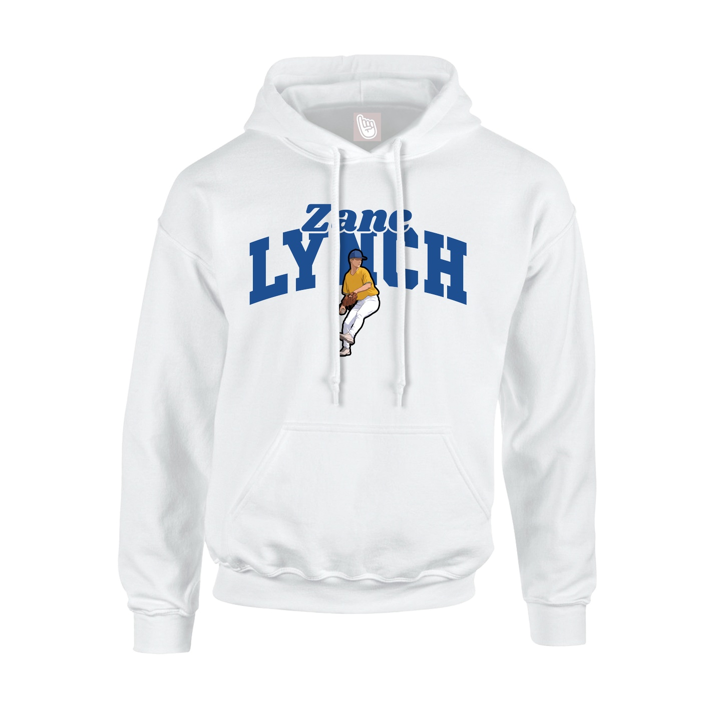 Hoodie — Signature Arch in White