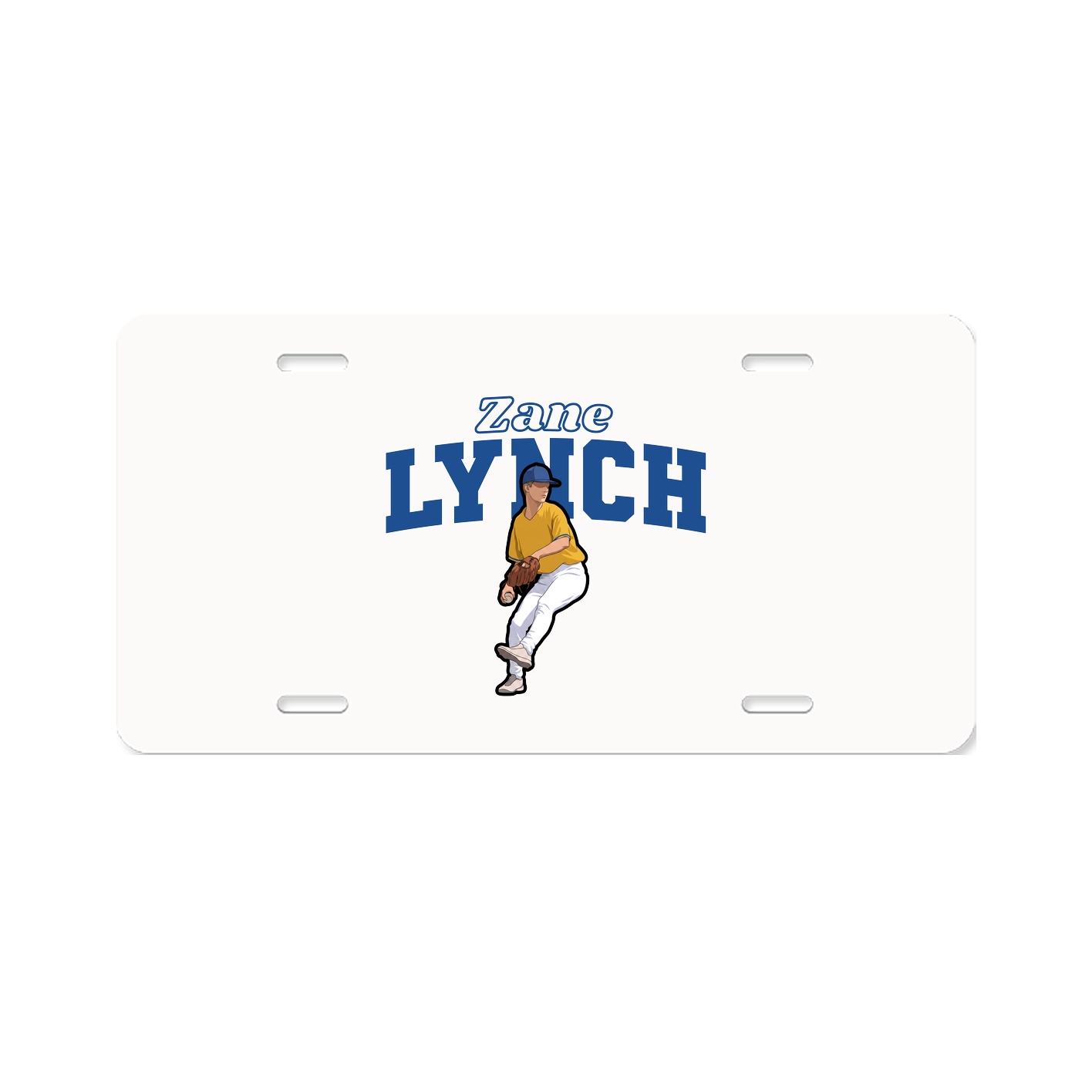 License Plate — Name Arch in Classic