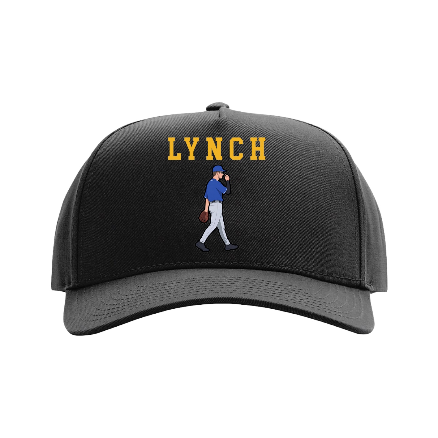 Full Fabric Five-Panel Champ Cap — Shirsey in Black