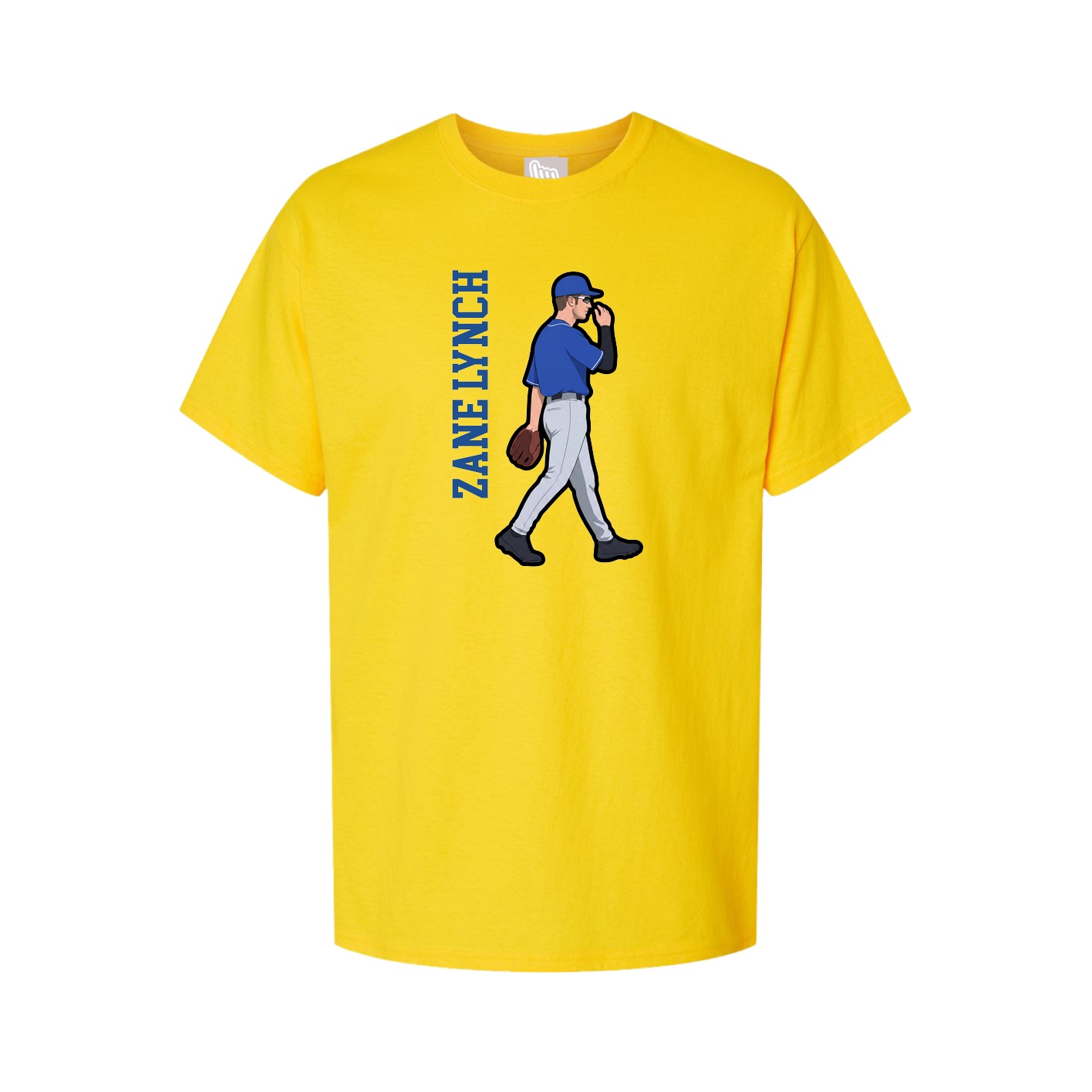Tee — Name Vertical in Gold