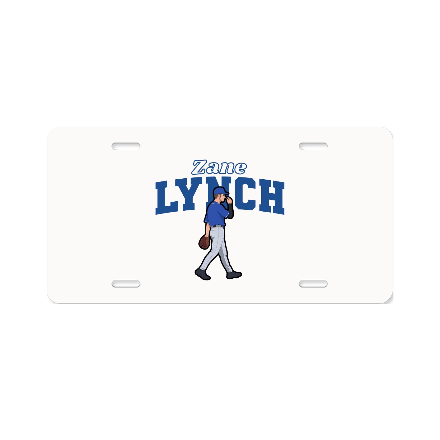 License Plate — Name Arch in Classic