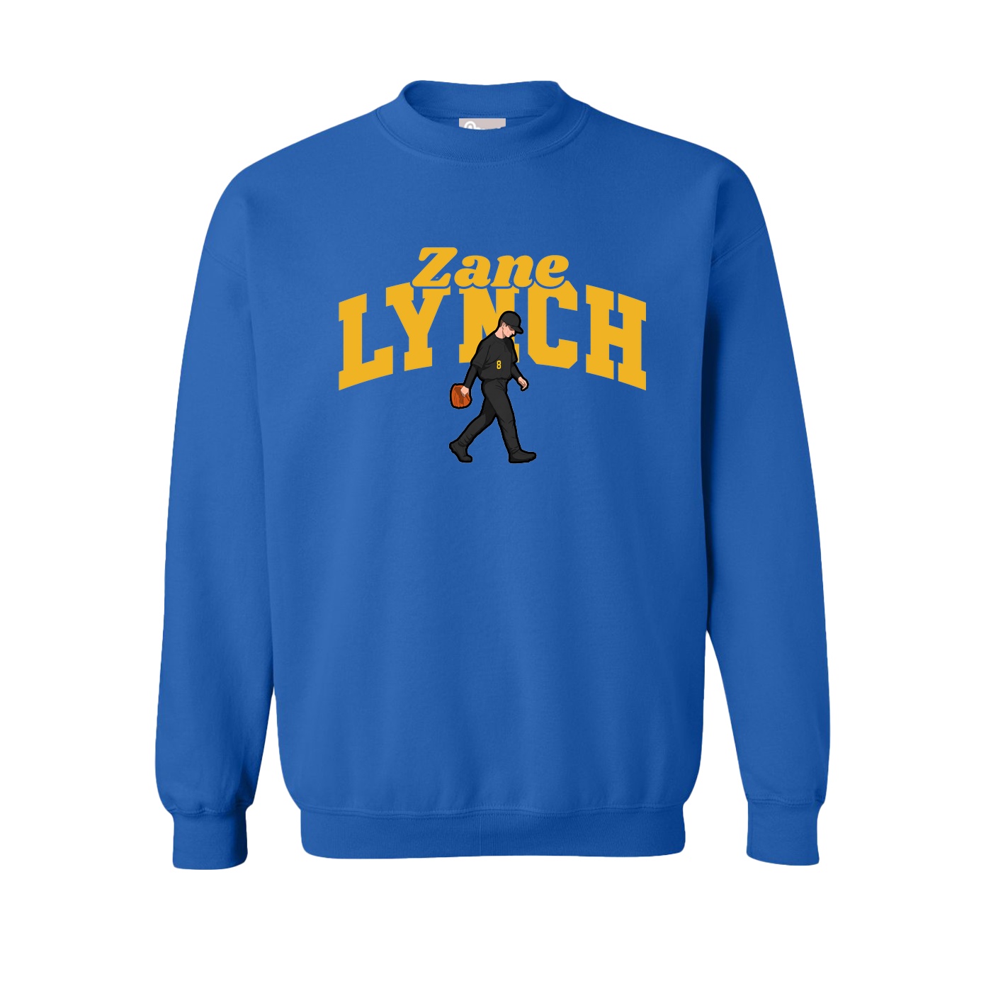 Fleece Crew — Signature Arch in Royal