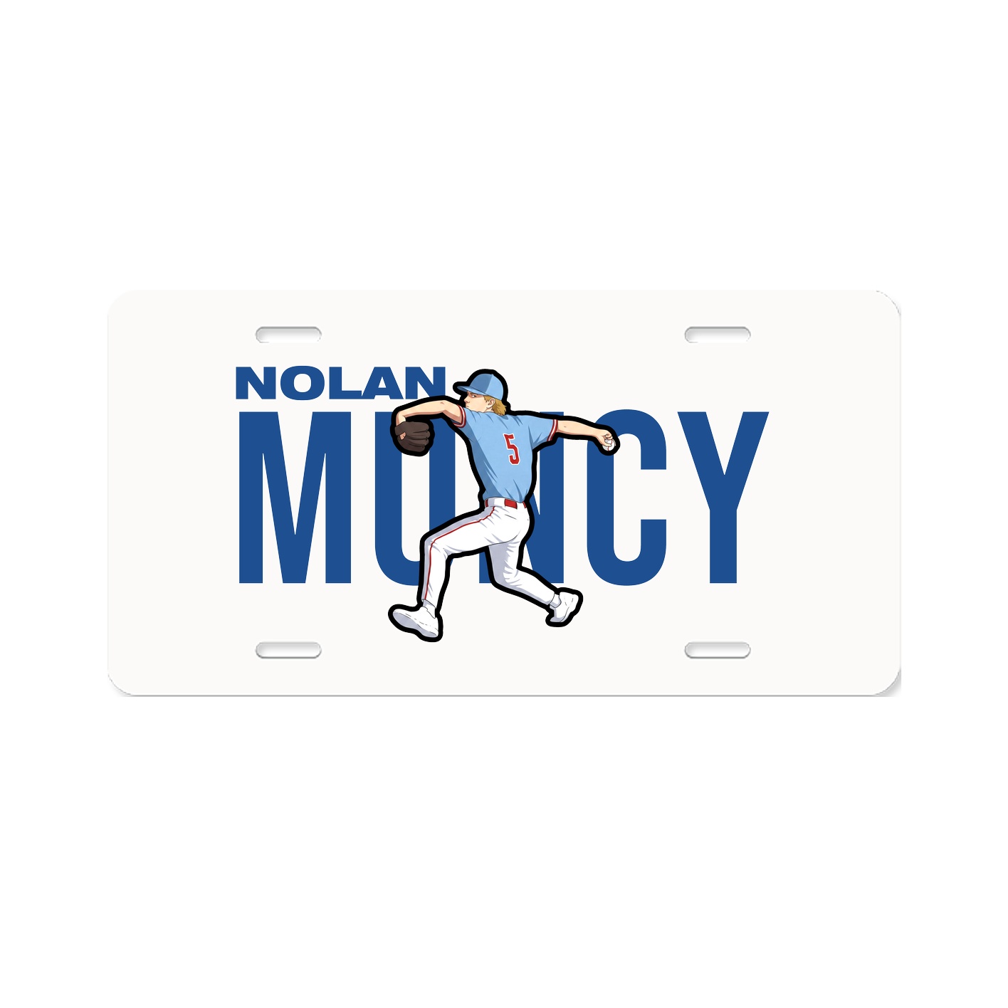 License Plate — Player Name in Classic