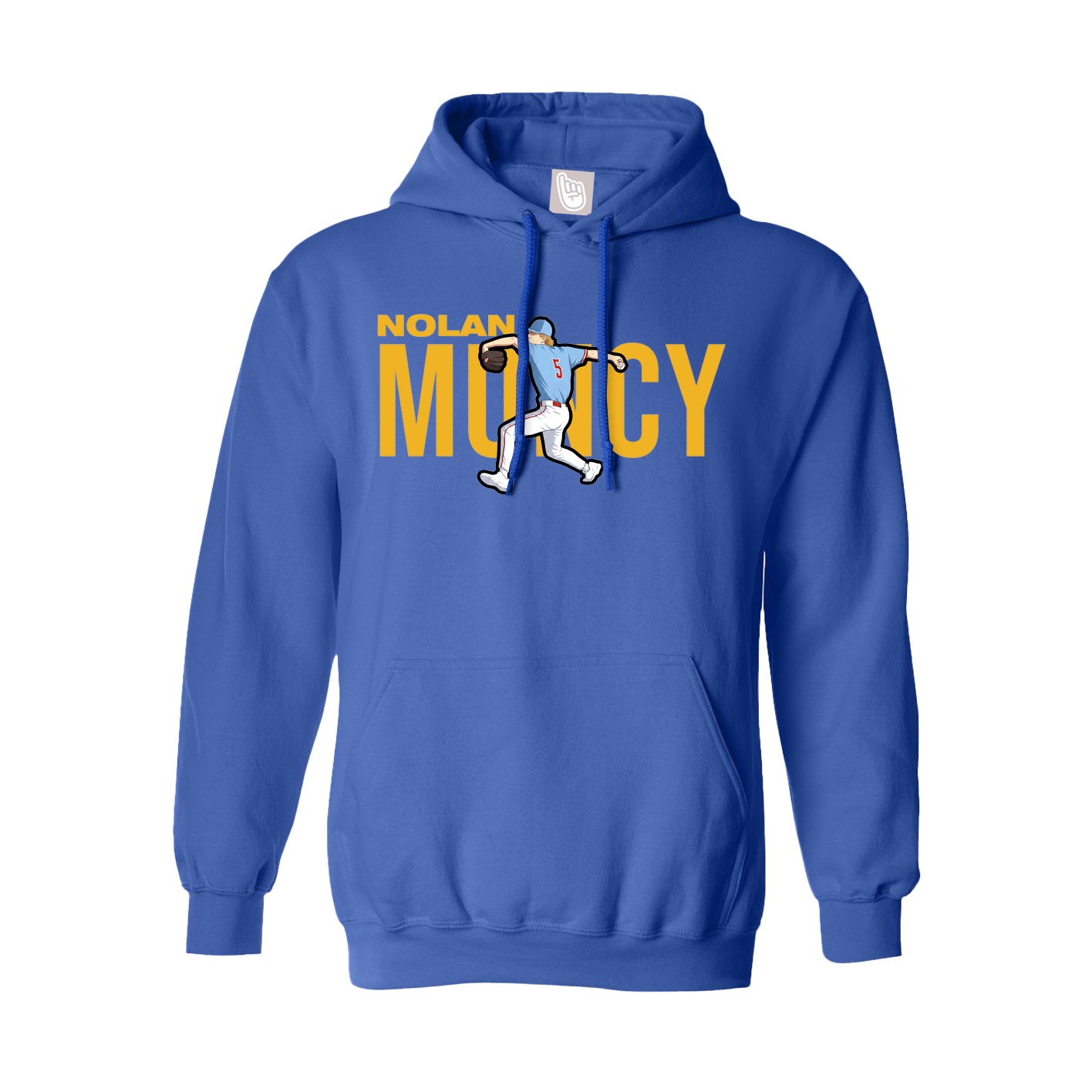 Hoodie — Player Name in Royal