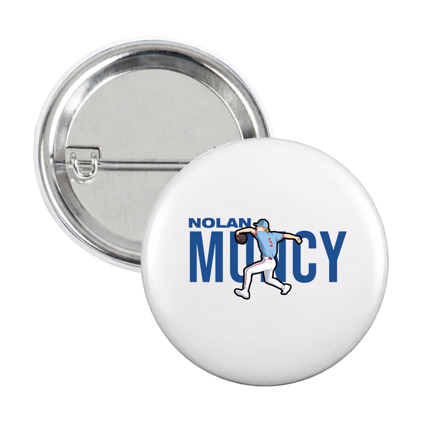 Game Day Button — Player Name in White