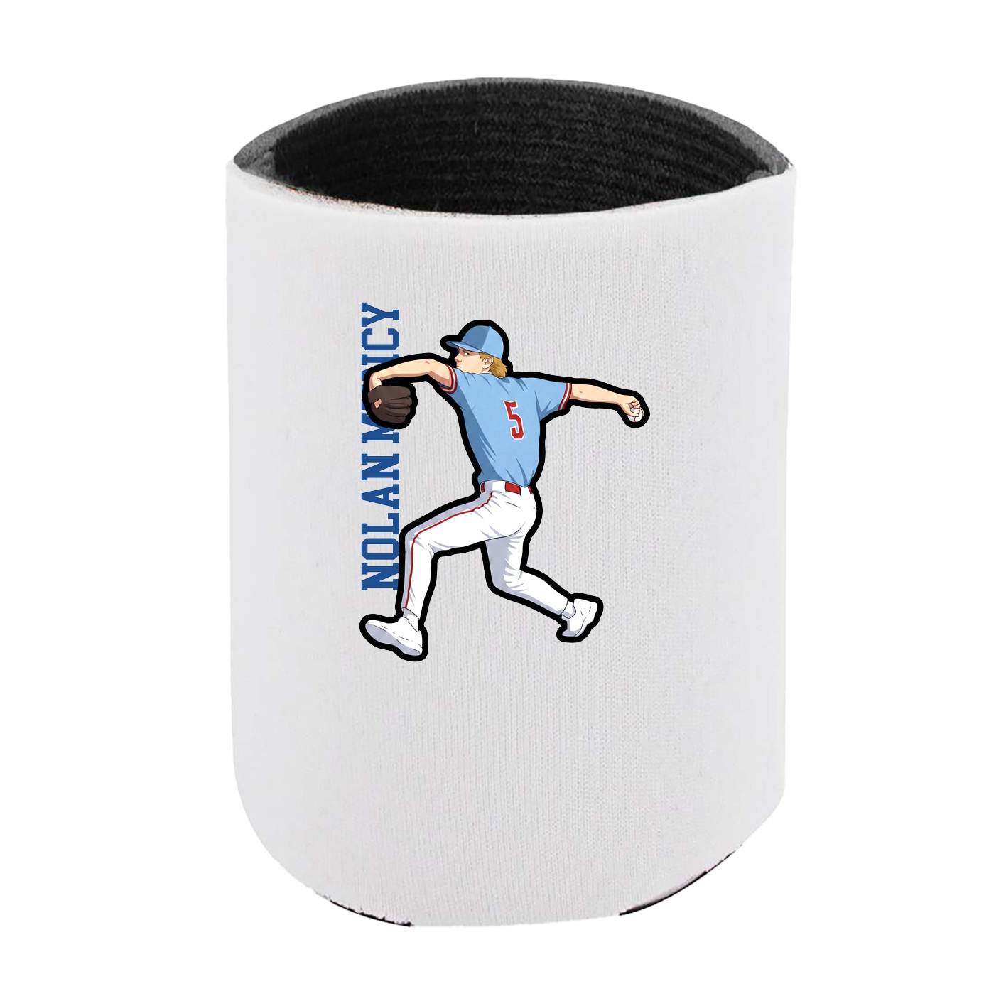 Can Holder — Name Vertical in White