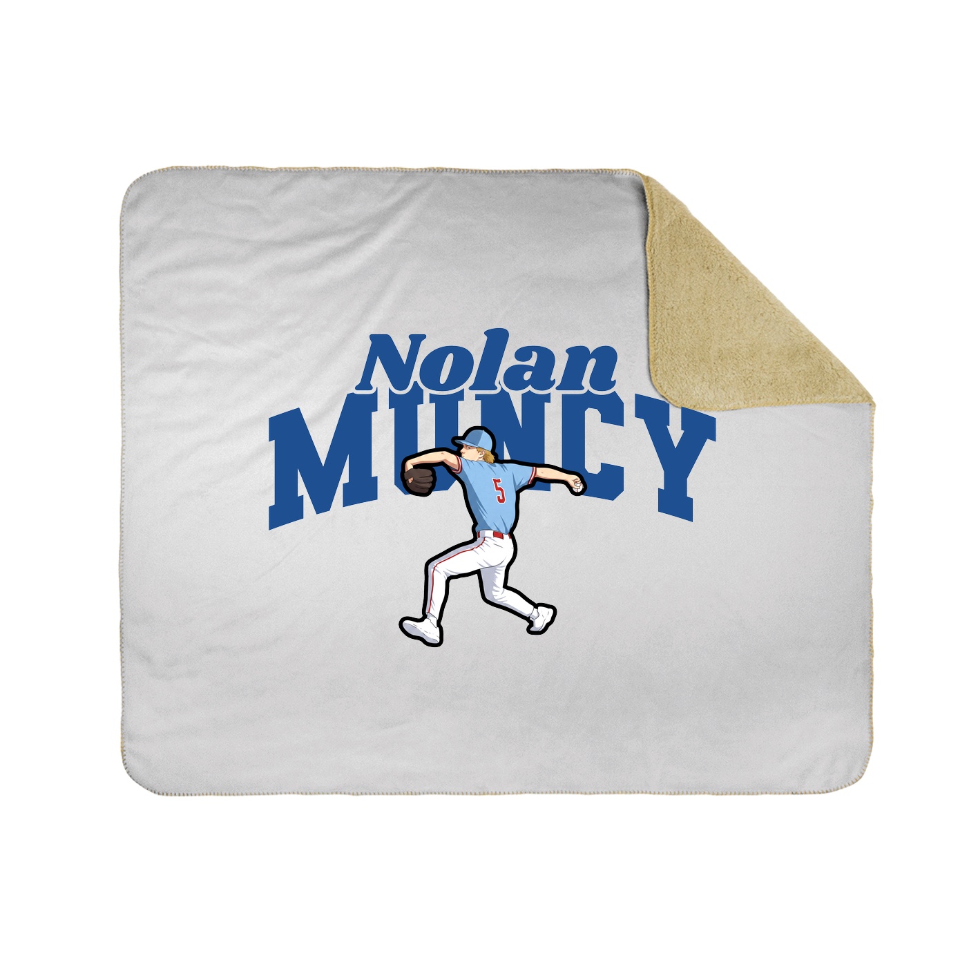 Throw Blanket — Signature Arch in White