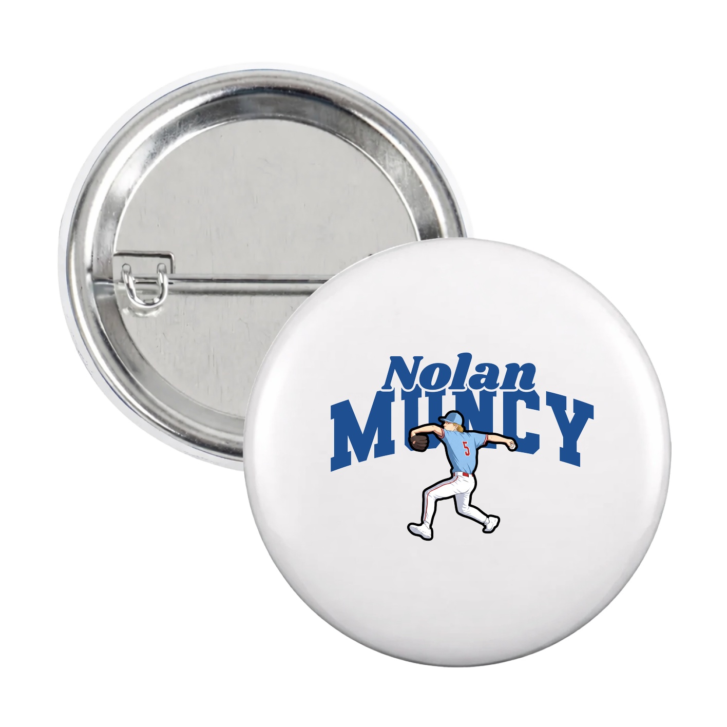 Game Day Button — Signature Arch in White