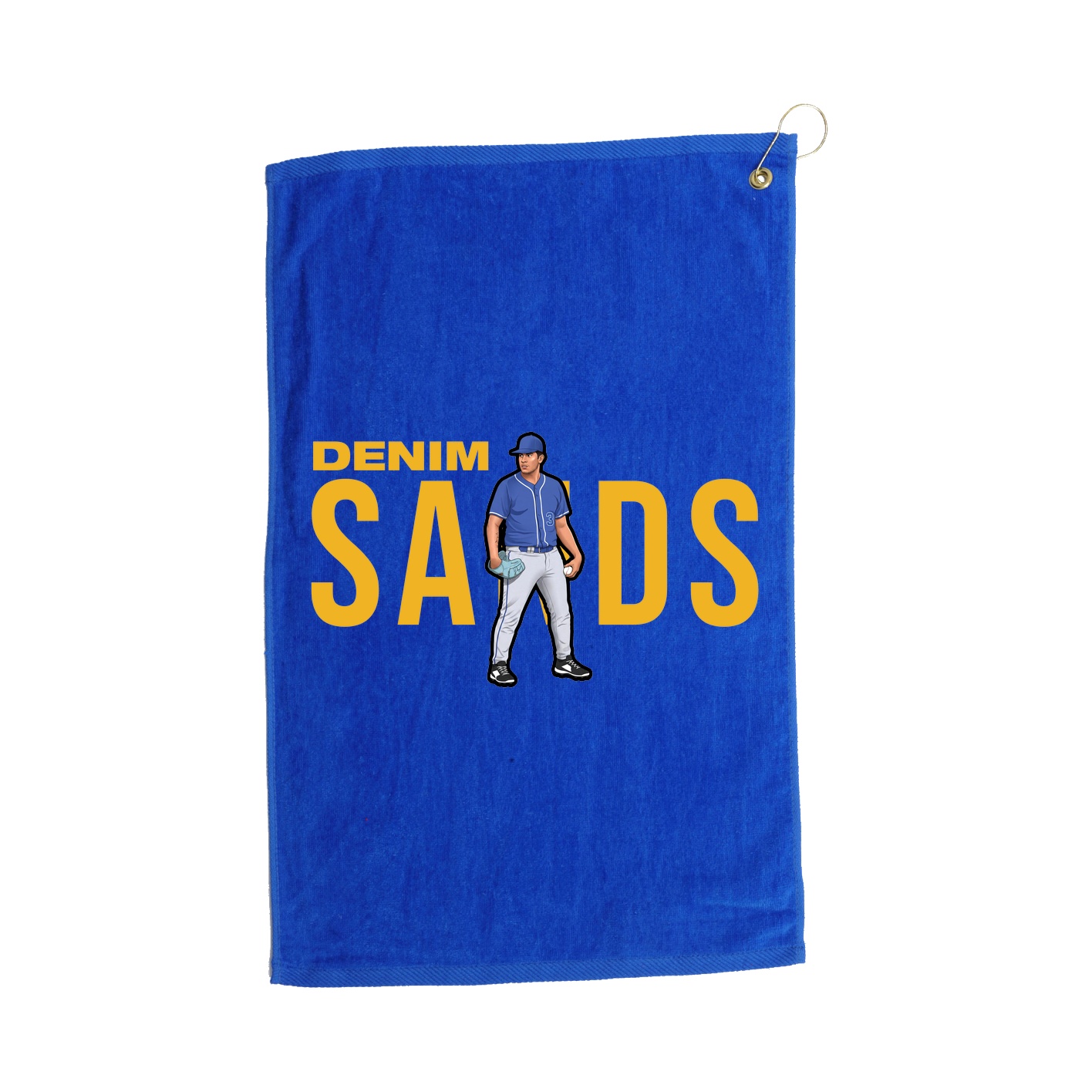 Golf Towel — Player Name in Royal