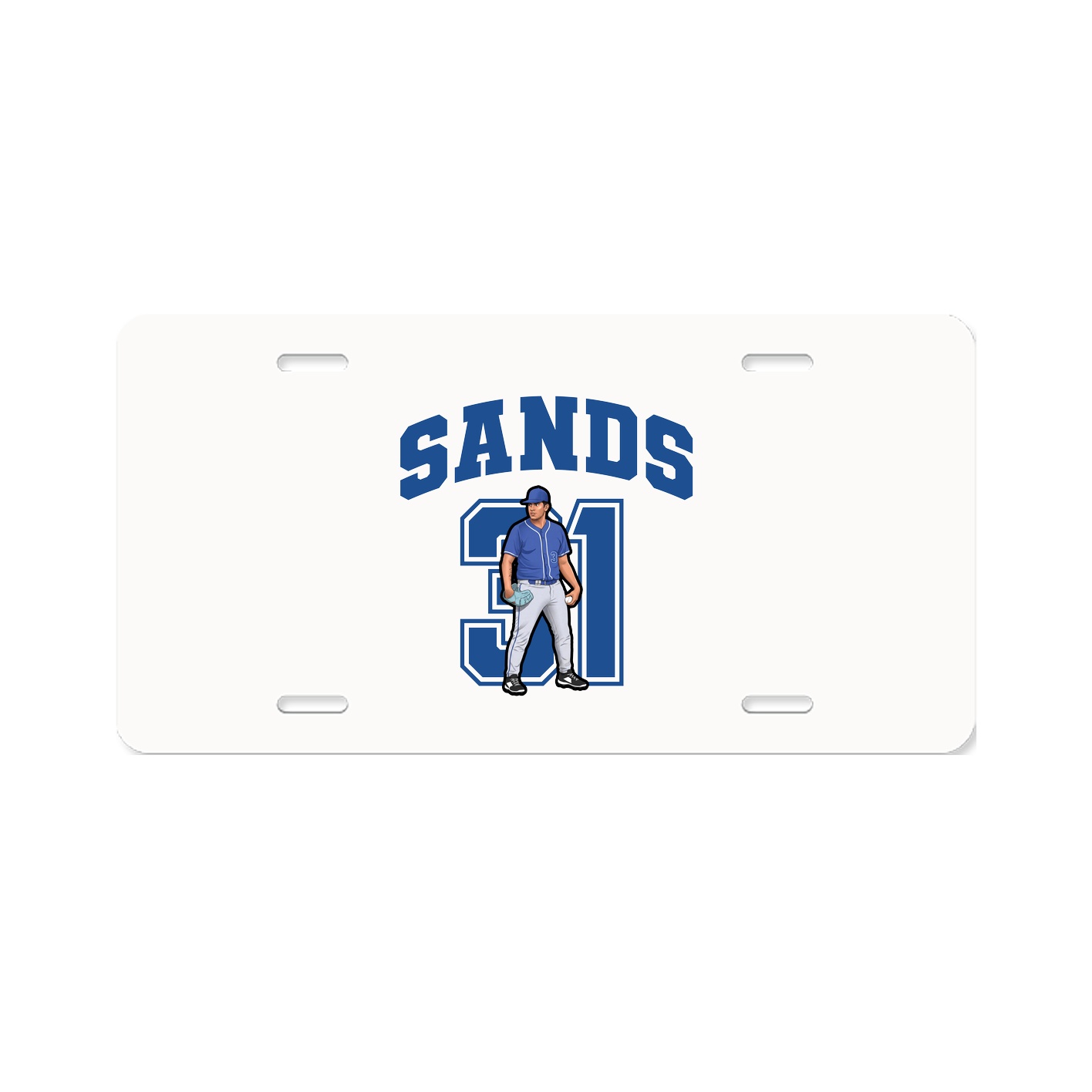 License Plate — Number in Classic