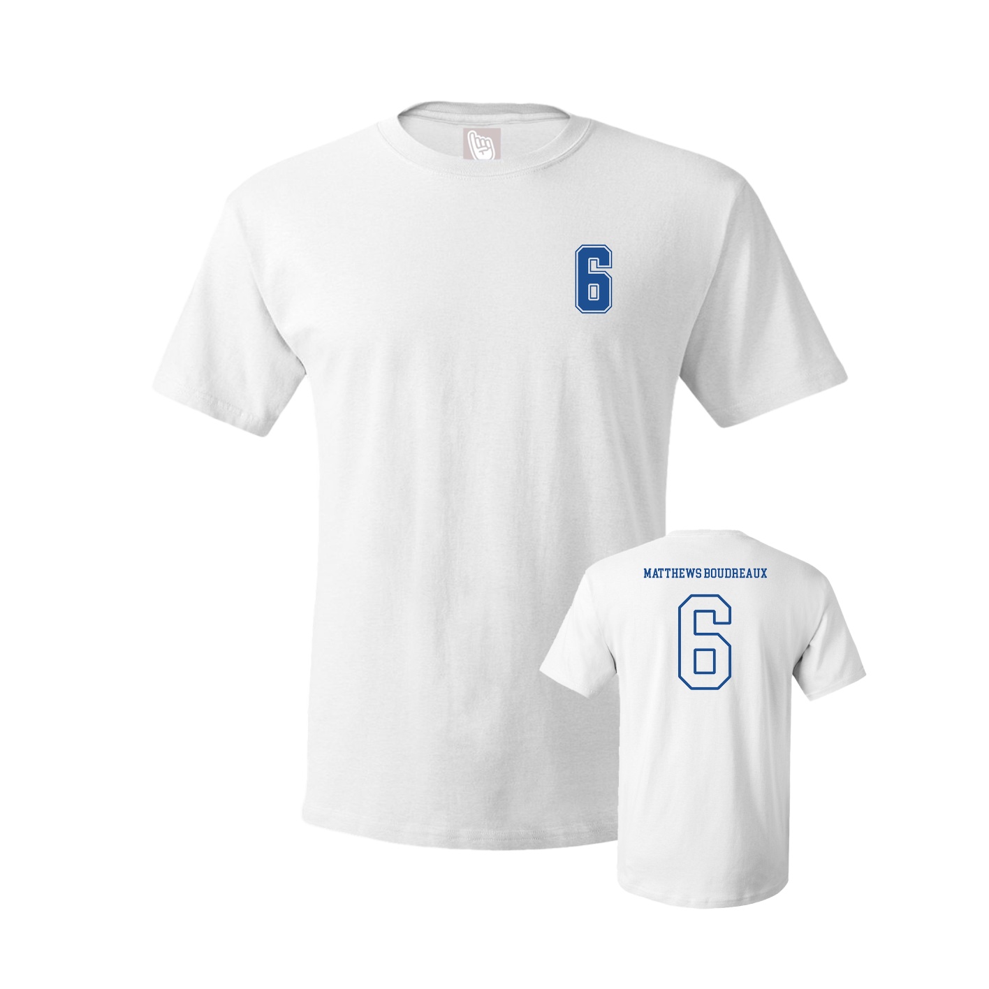 Youth Tee — Chest Back in White