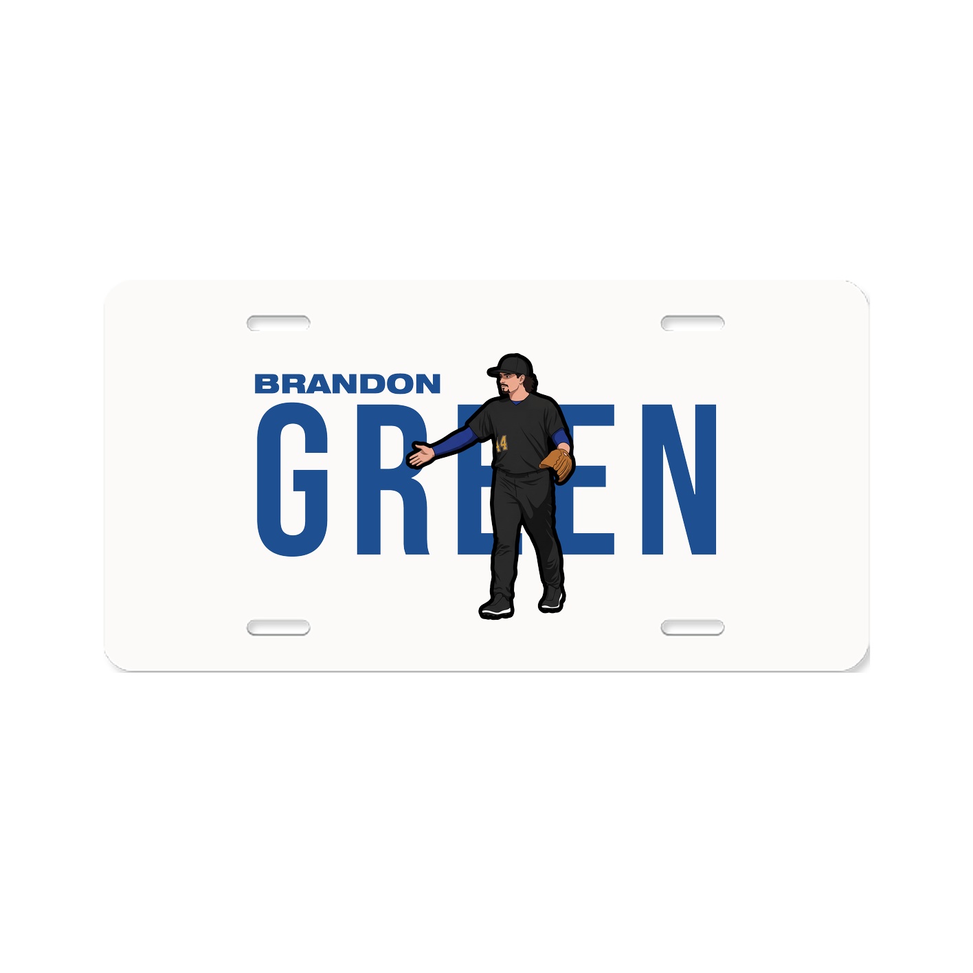 License Plate — Player Name in Classic