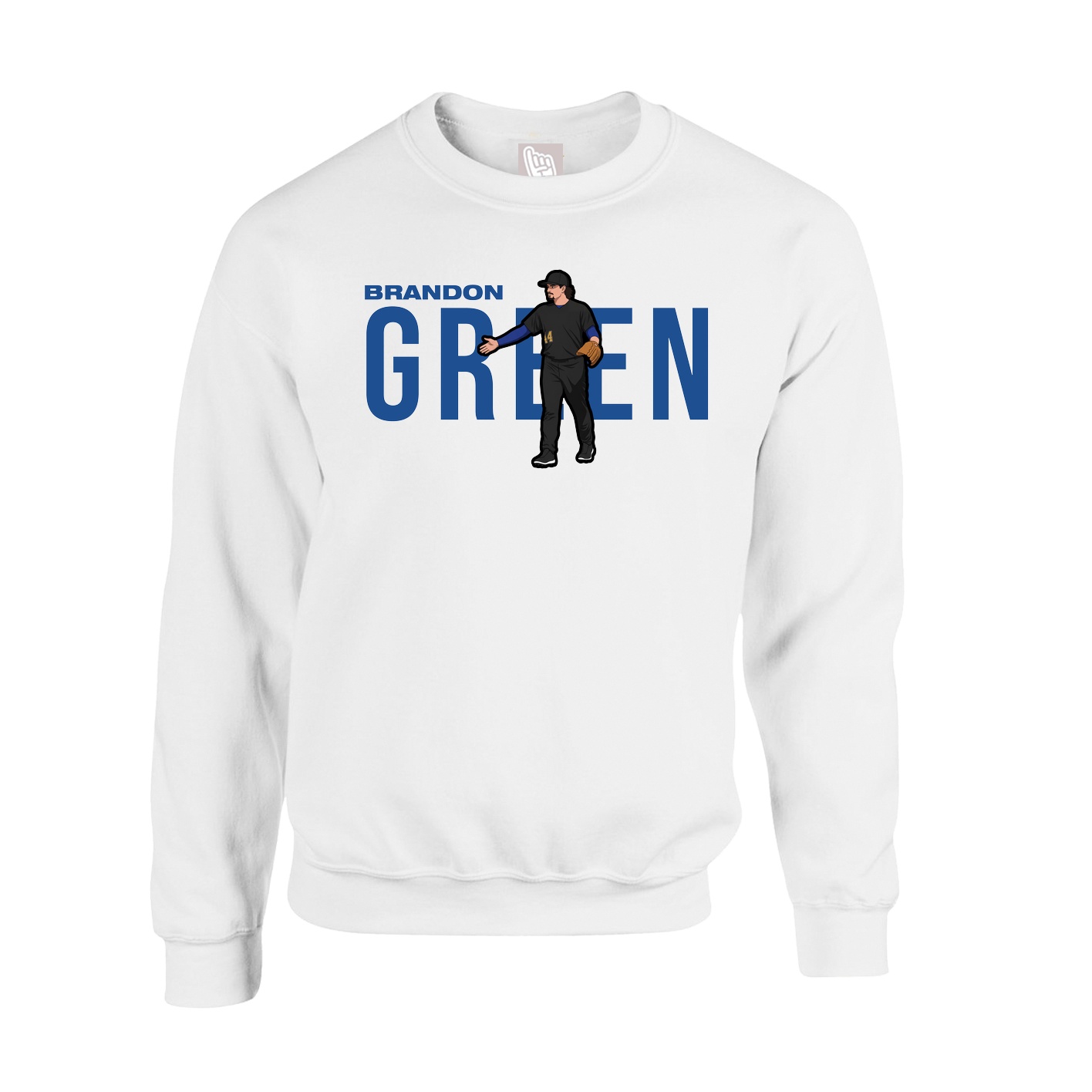 Fleece Crew — Player Name in White