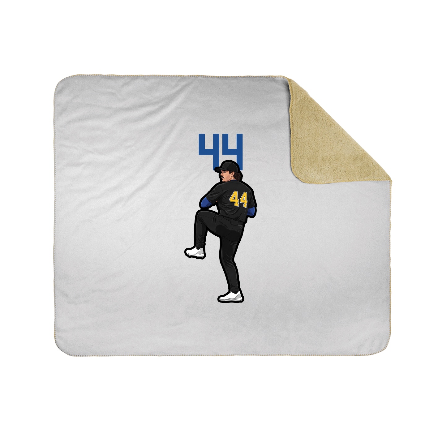 Throw Blanket — Number Top in White