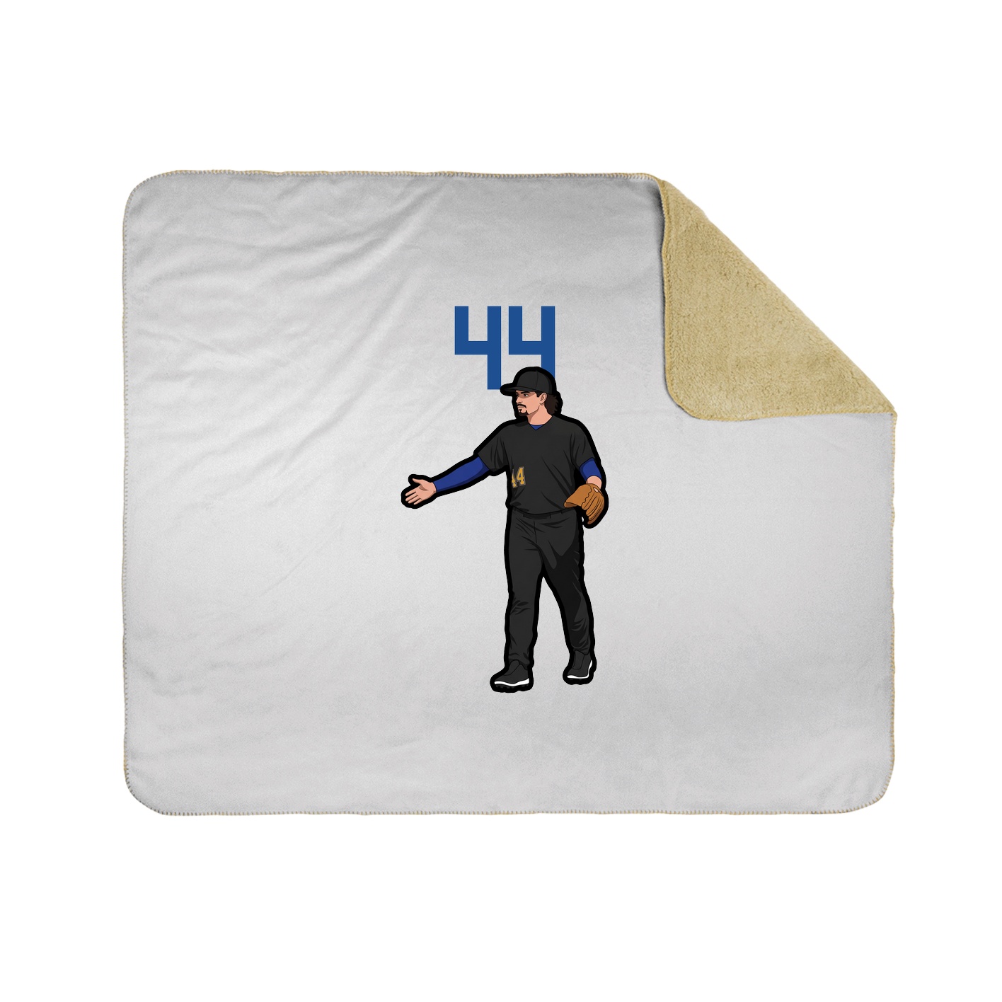 Throw Blanket — Number Top in White
