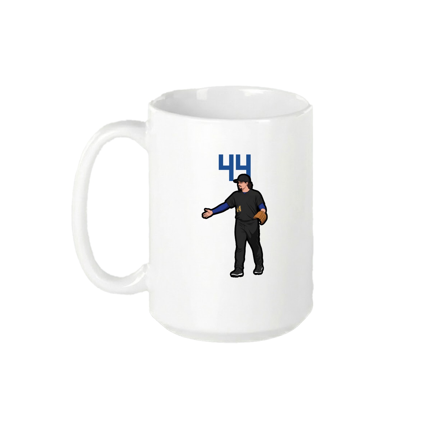 15oz Coffee Mug — Number Top in White