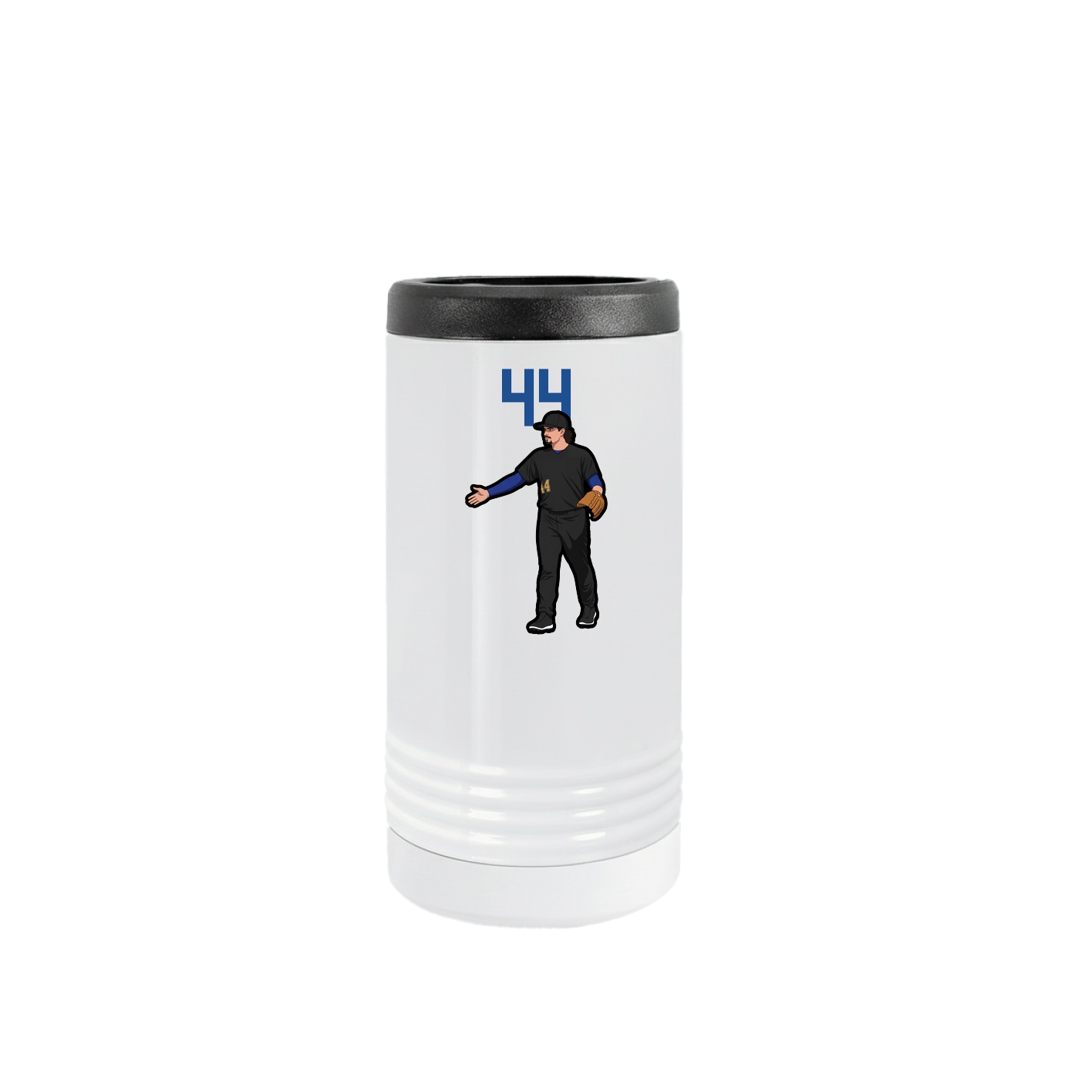 Slim Beverage Holder — Number Top in White
