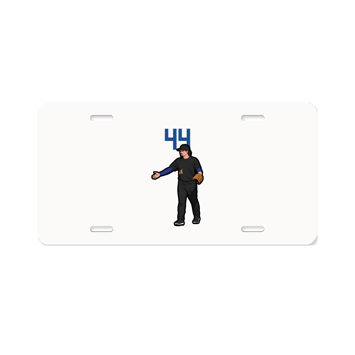 License Plate — Number Top in Classic