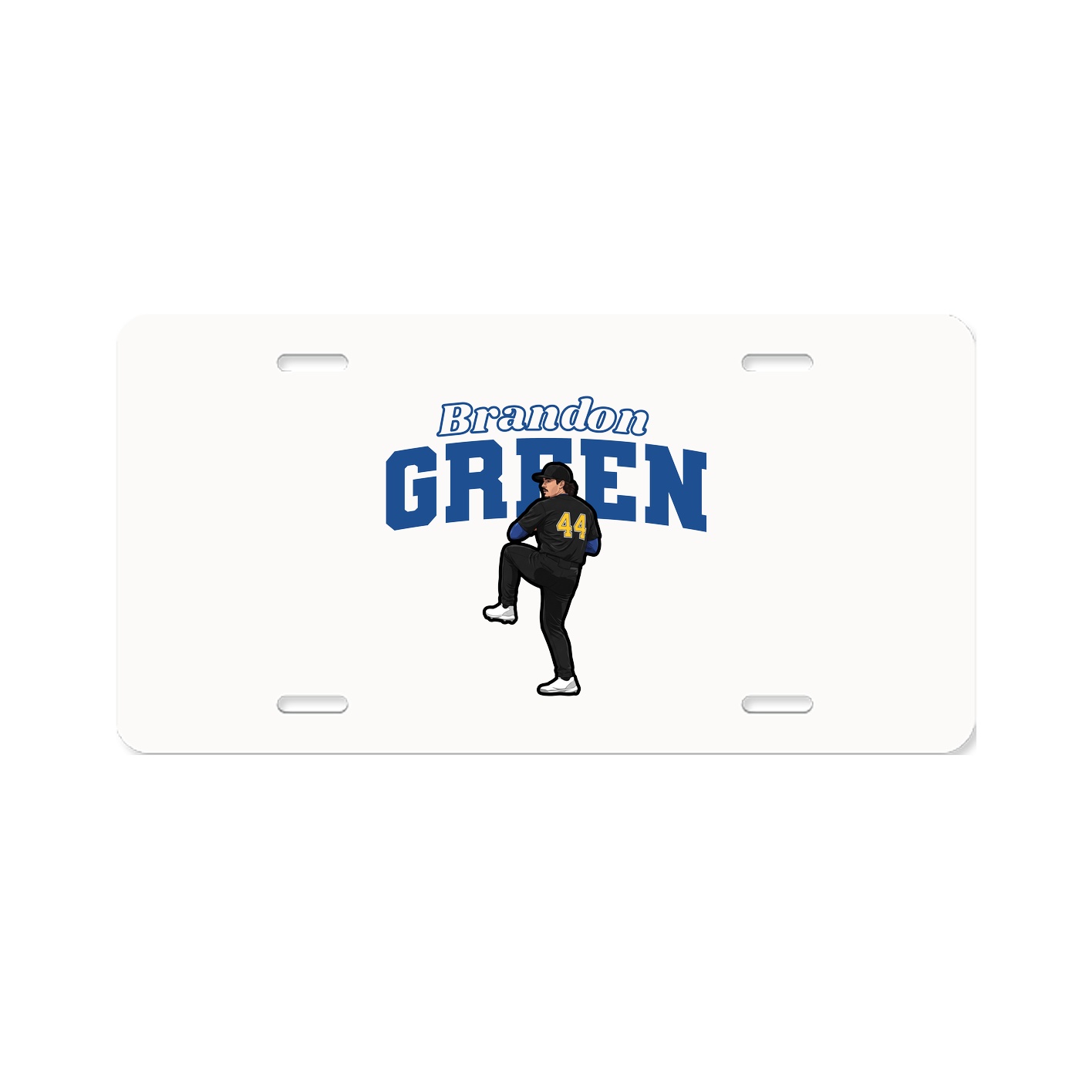 License Plate — Name Arch in Classic