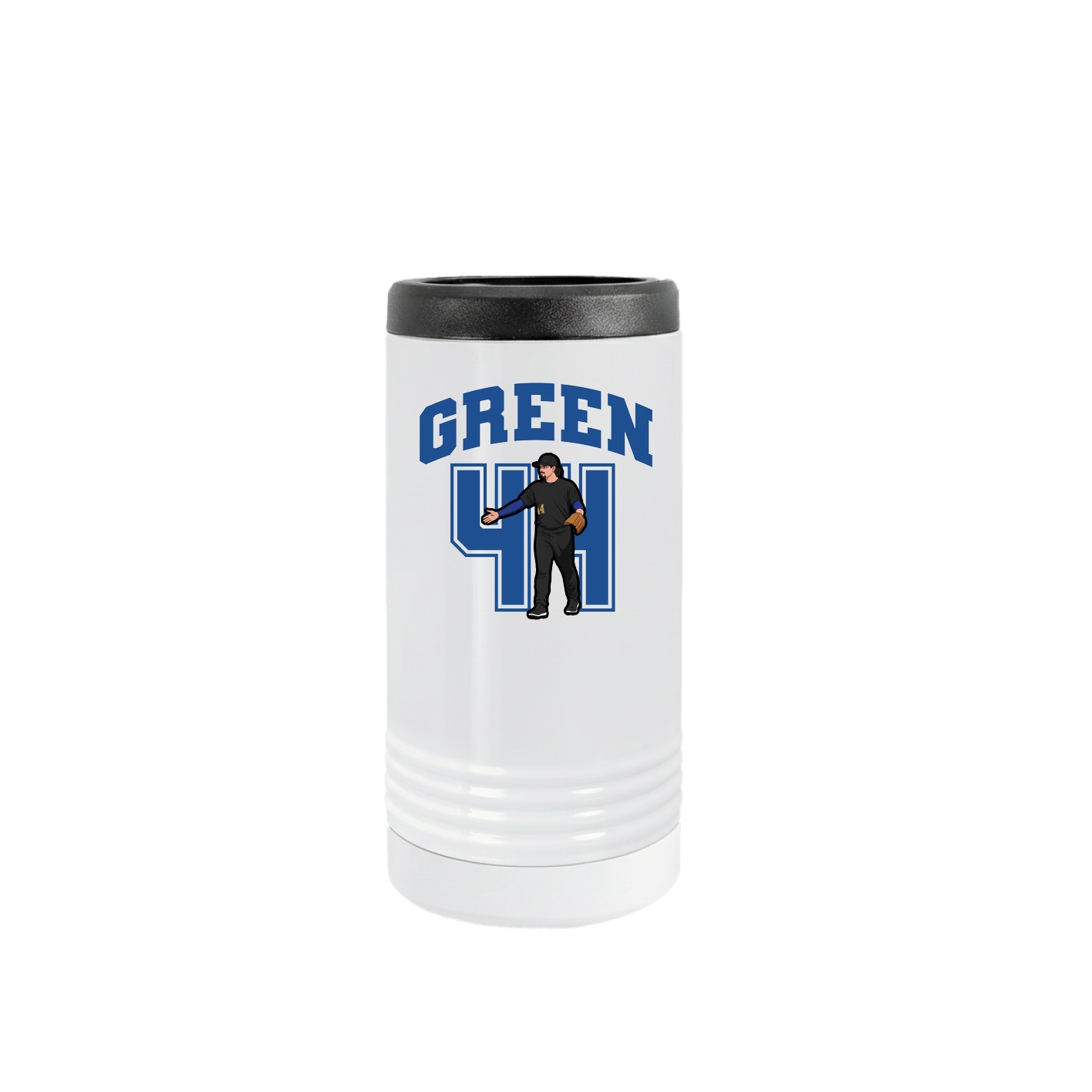 Slim Beverage Holder — Number in White
