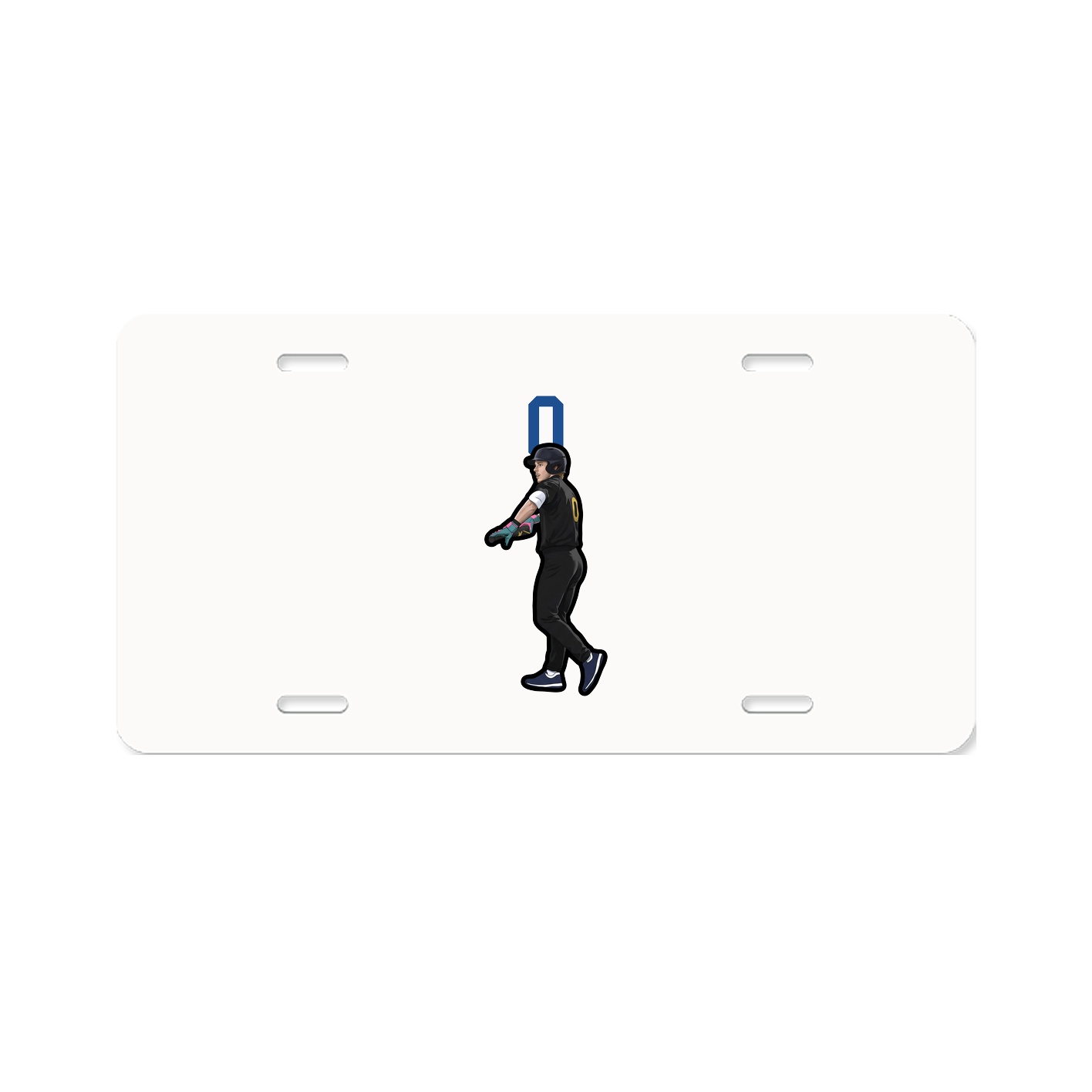 License Plate — Number Top in Classic