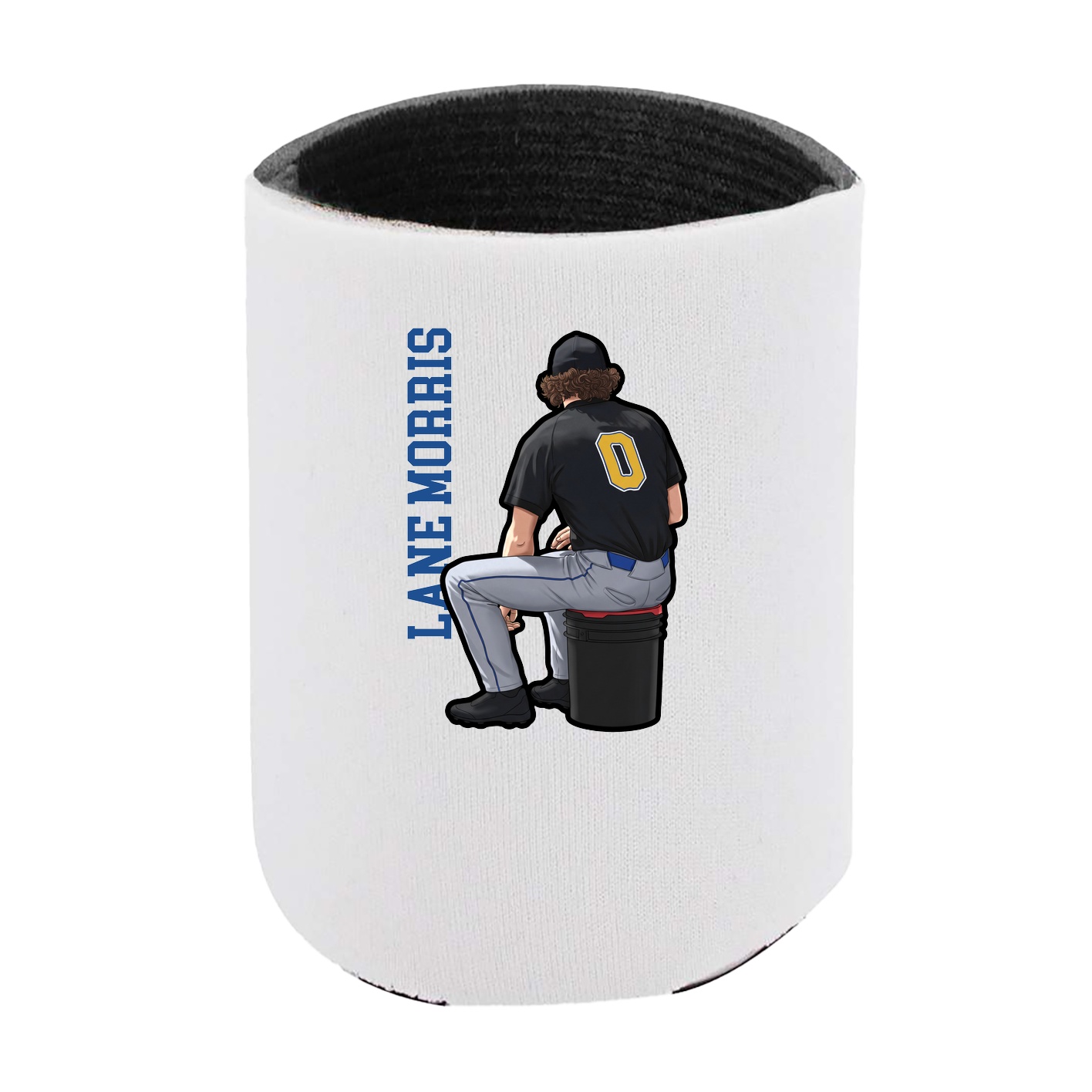 Can Holder — Name Vertical in White