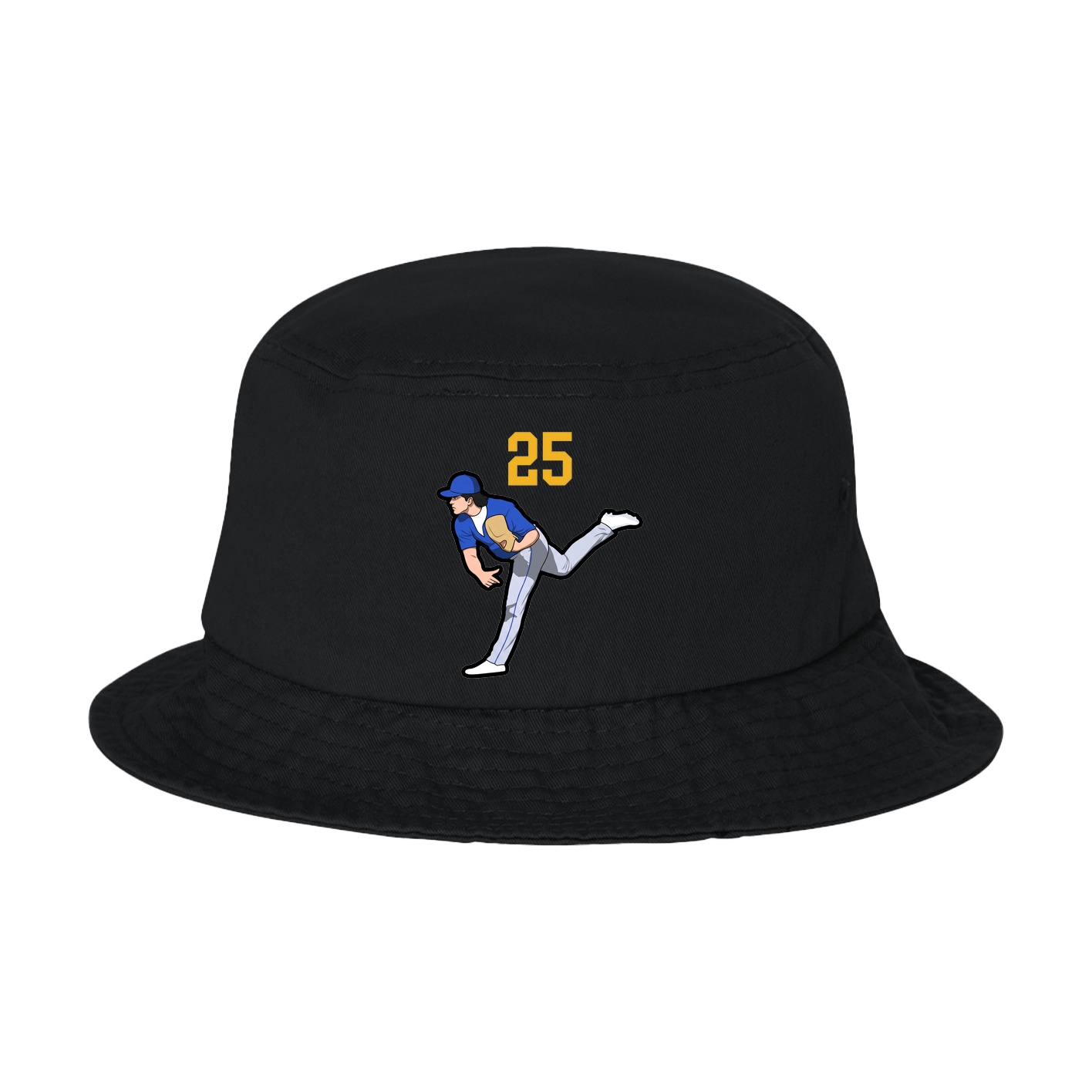Bucket Cap — Number Top in Black