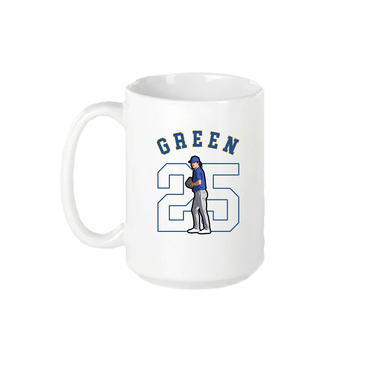15oz Coffee Mug — Shirsey Arch in White