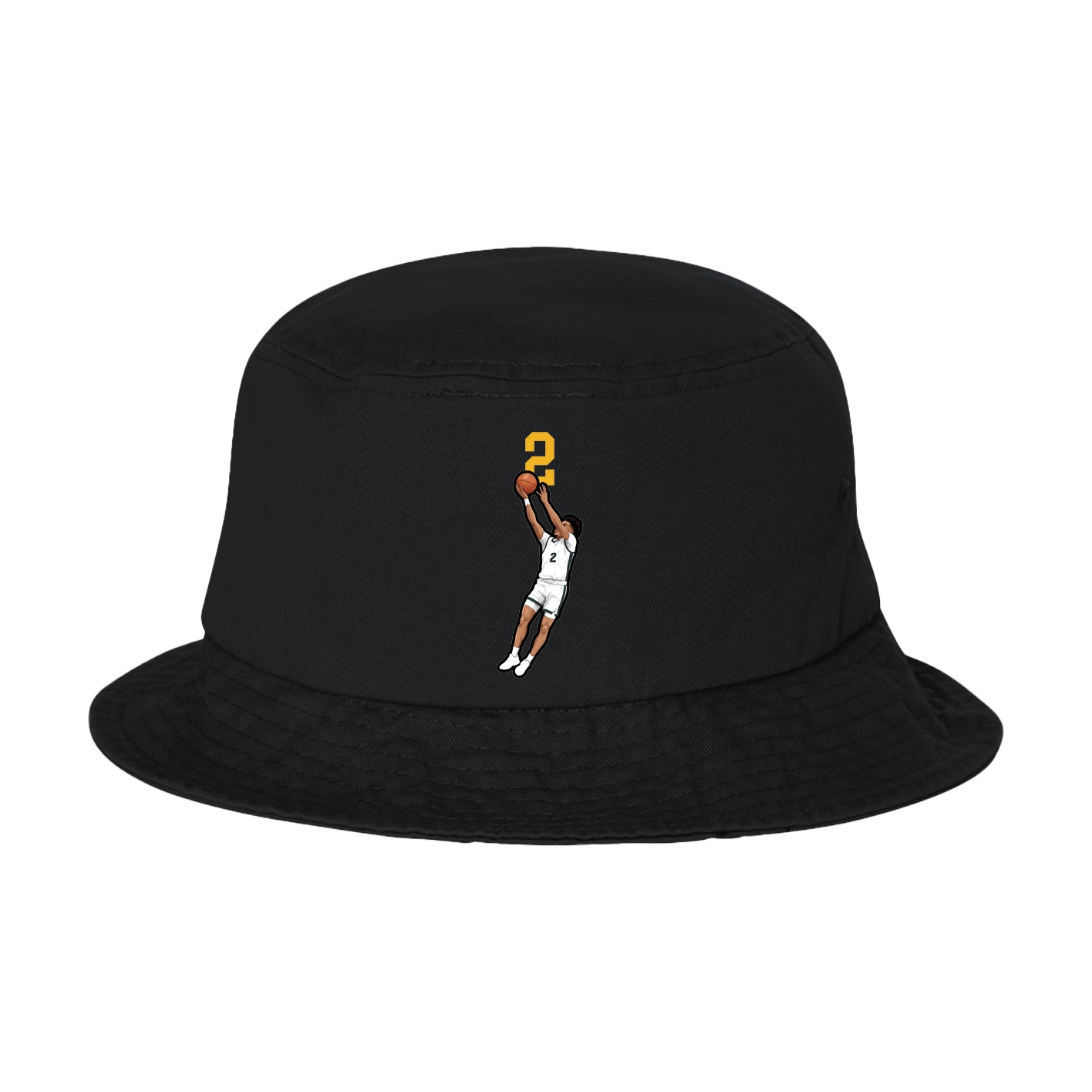 Bucket Cap — Number Top in Black