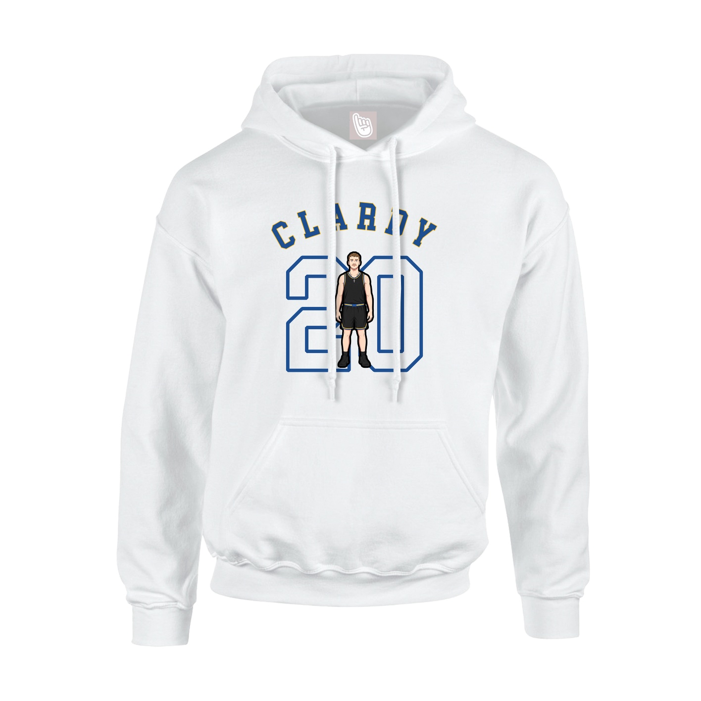 Youth Hoodie — Shirsey Arch in White