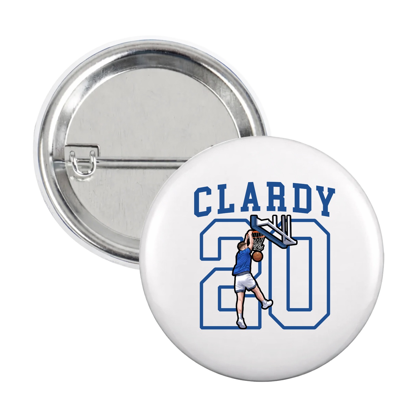 Game Day Button — Shirsey in White