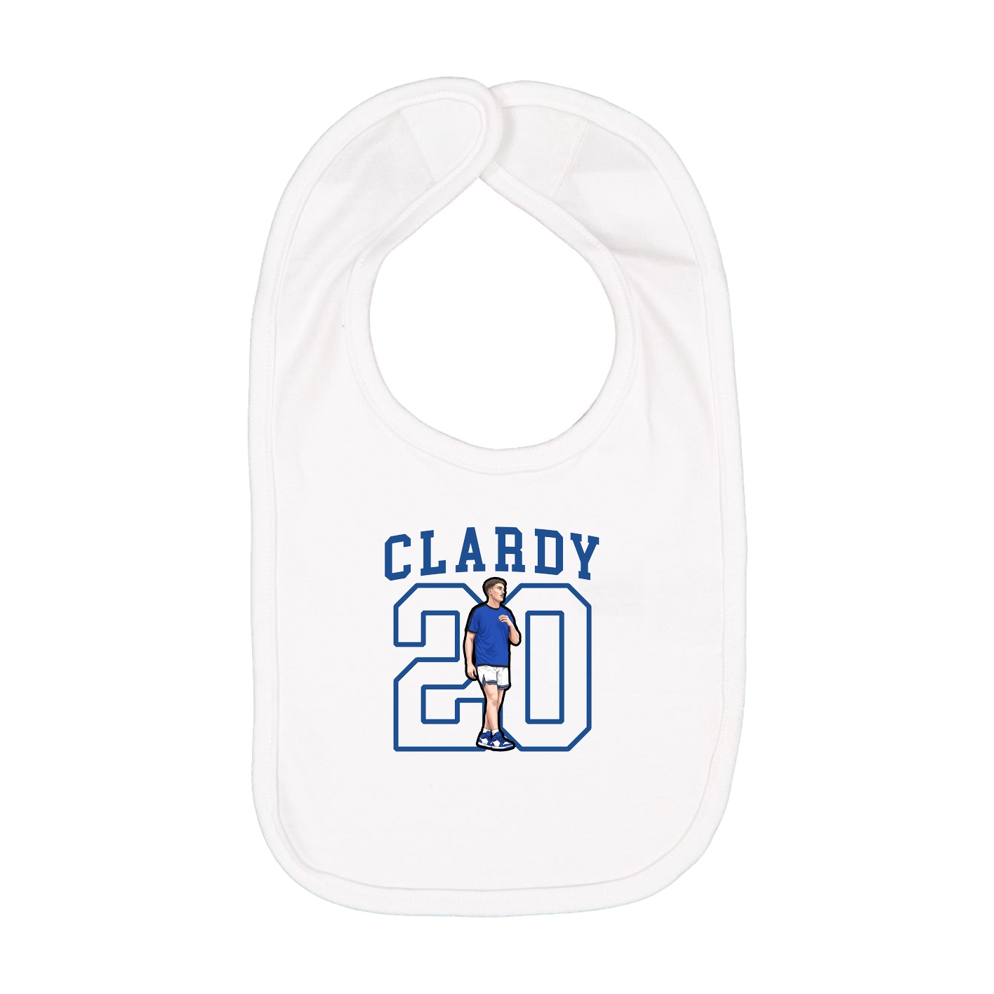 Infant Bib — Shirsey in White