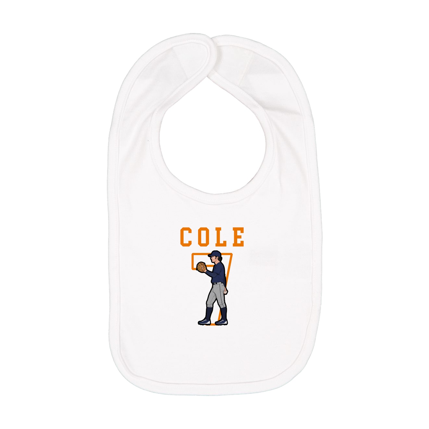 Infant Bib — Shirsey in White