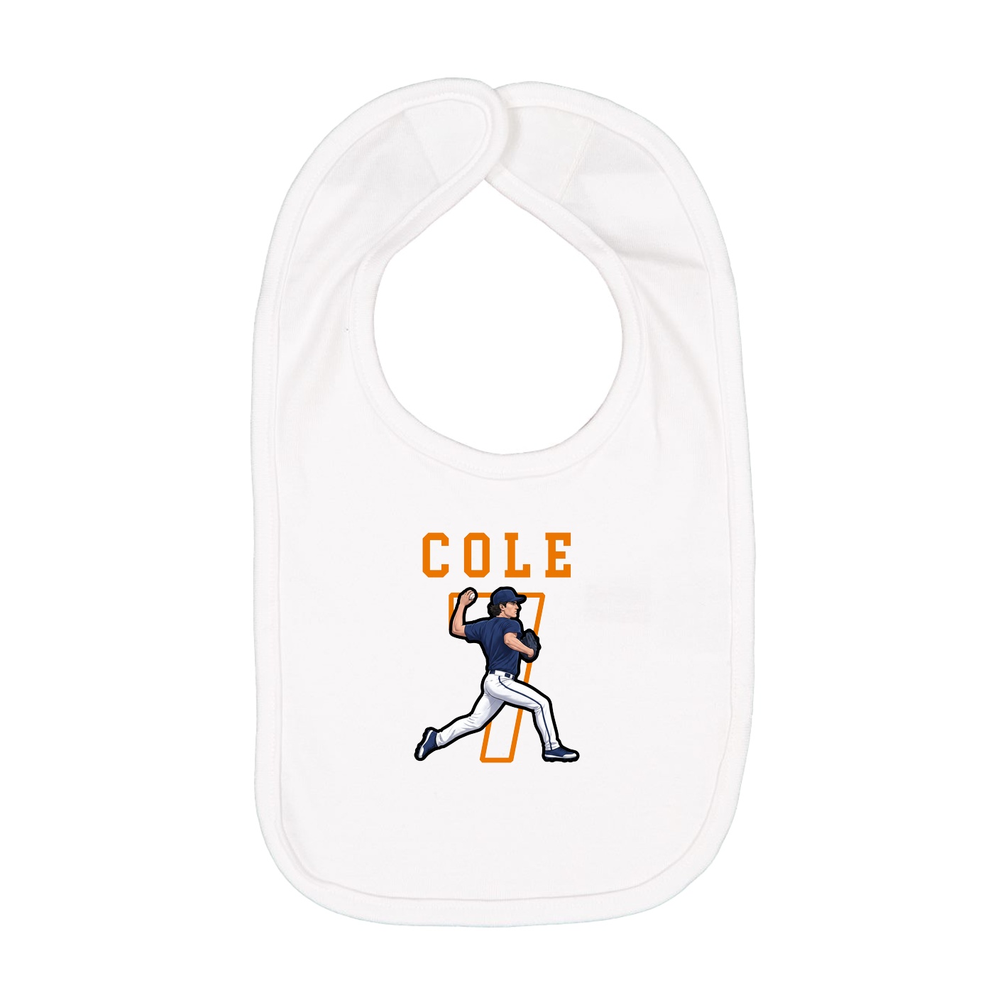 Infant Bib — Shirsey in White