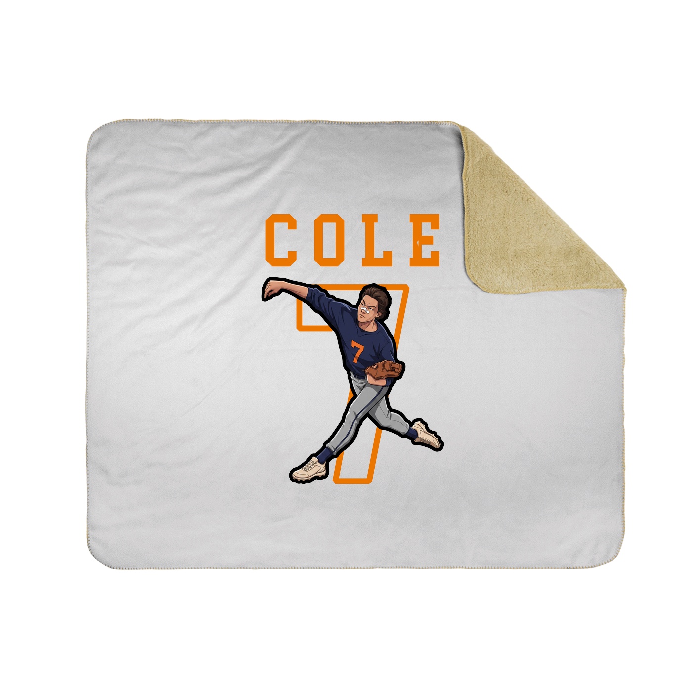 Throw Blanket — Shirsey in White