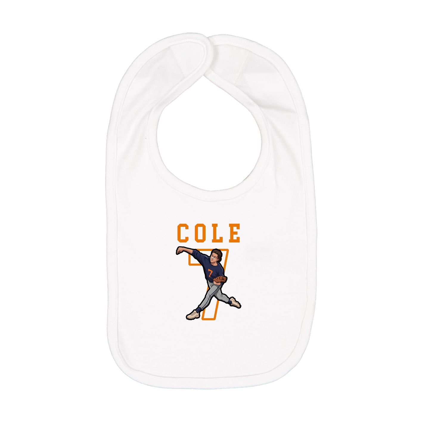 Infant Bib — Shirsey in White