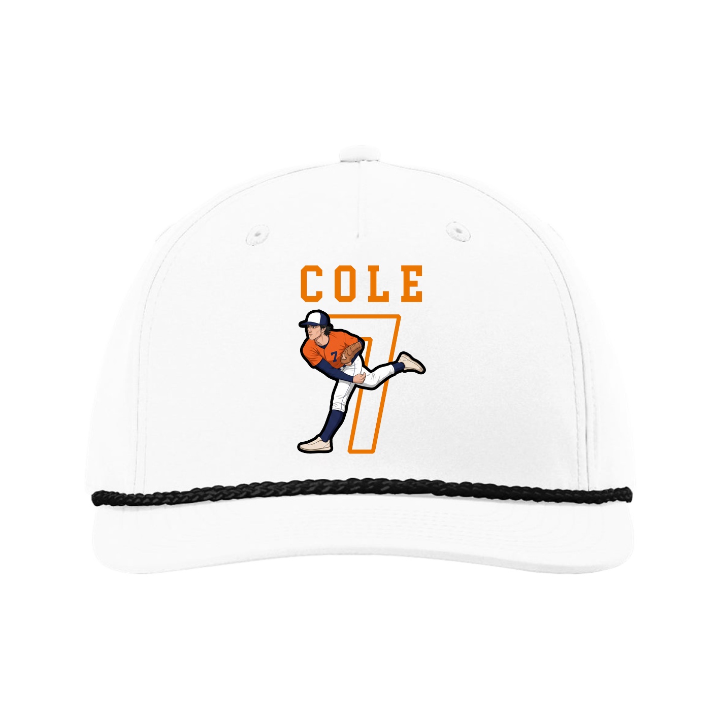 Five-Panel Classic Rope Cap — Shirsey in White