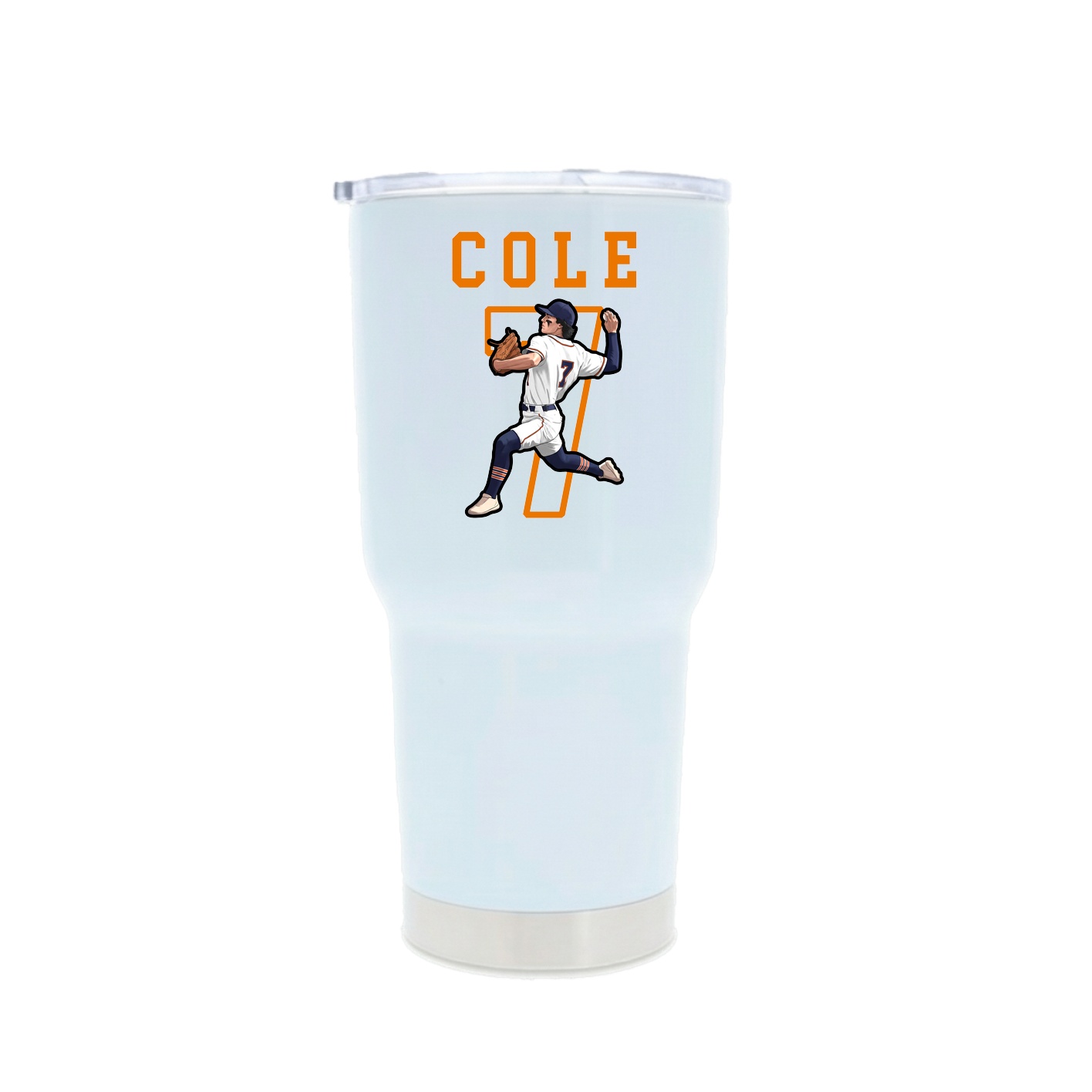30oz Stainless Steel Tumbler — Shirsey in White