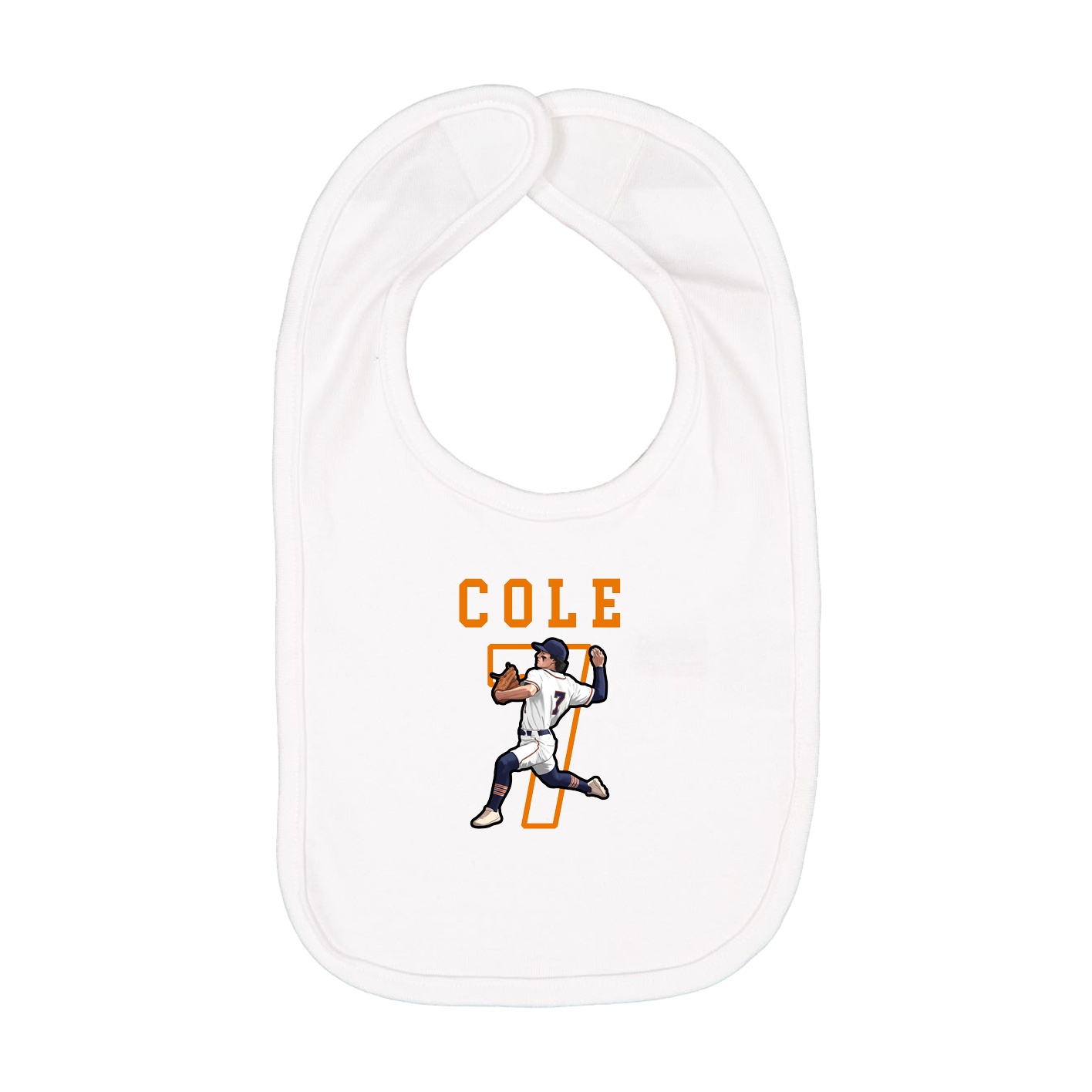 Infant Bib — Shirsey in White