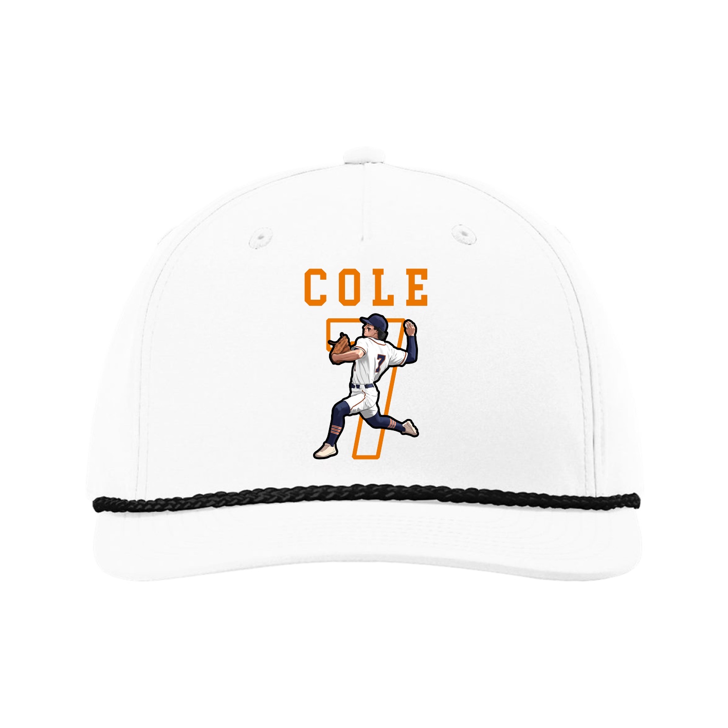Five-Panel Classic Rope Cap — Shirsey in White