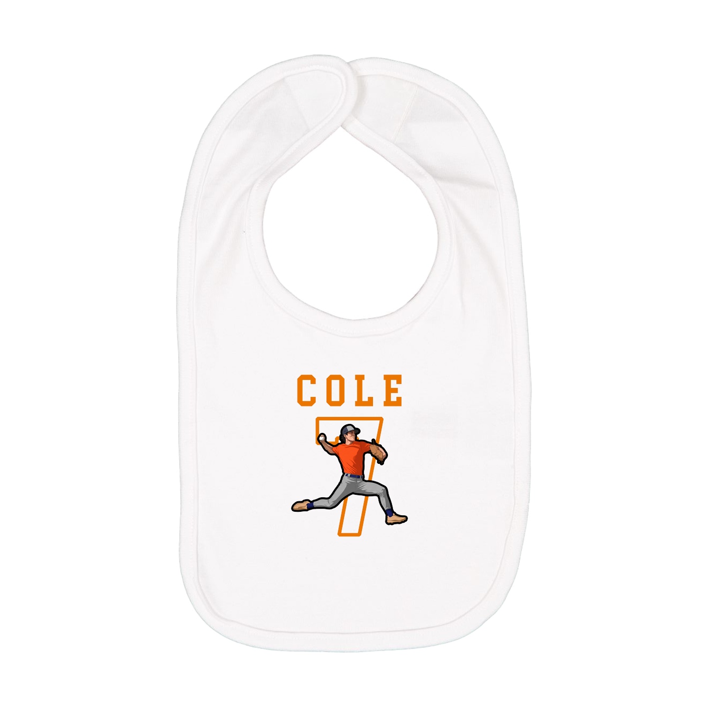 Infant Bib — Shirsey in White