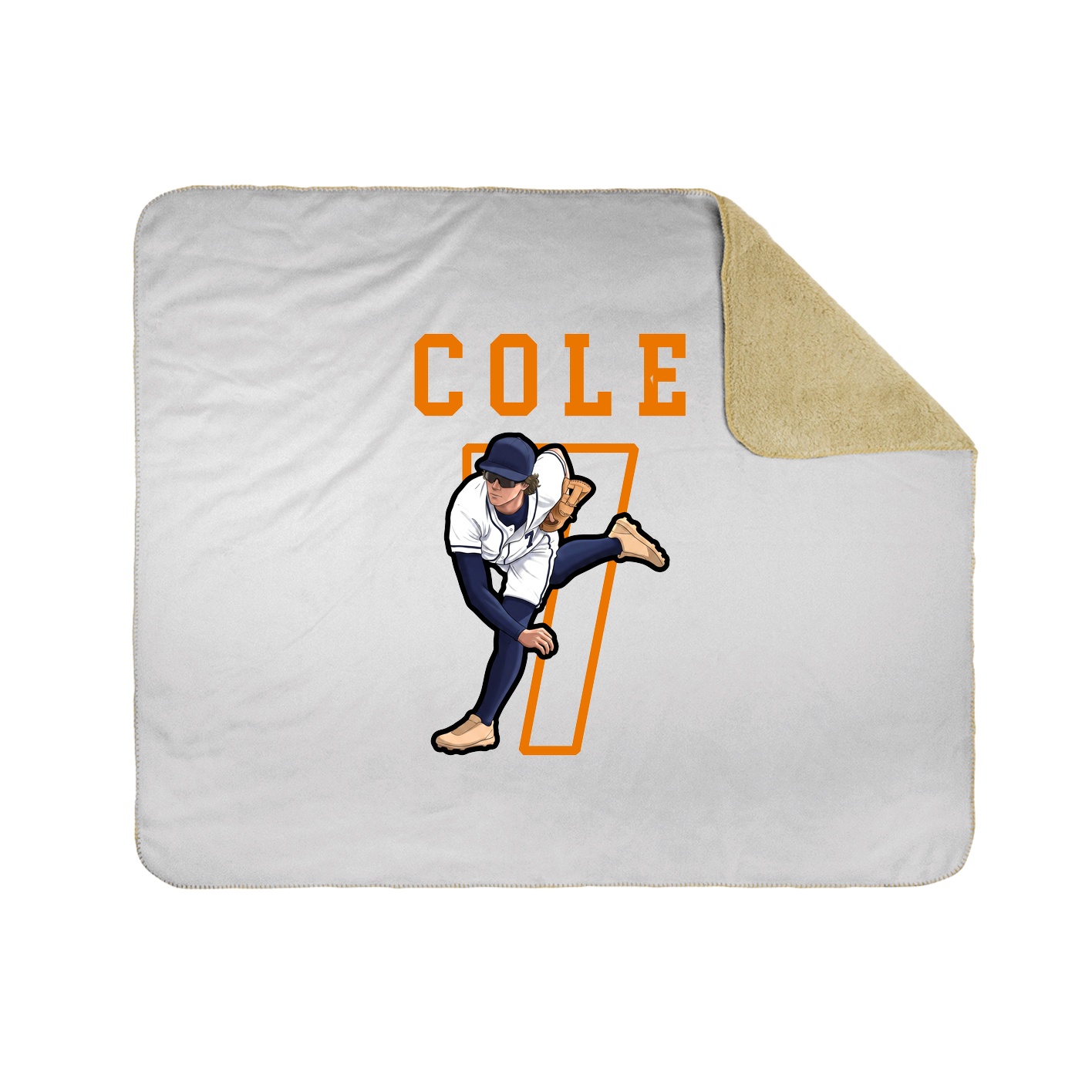 Throw Blanket — Shirsey in White