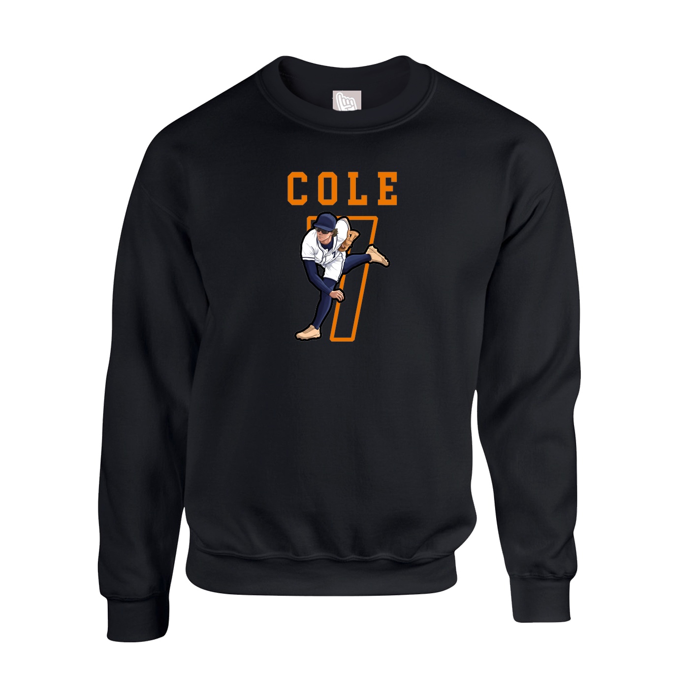 Fleece Crew — Shirsey in Black