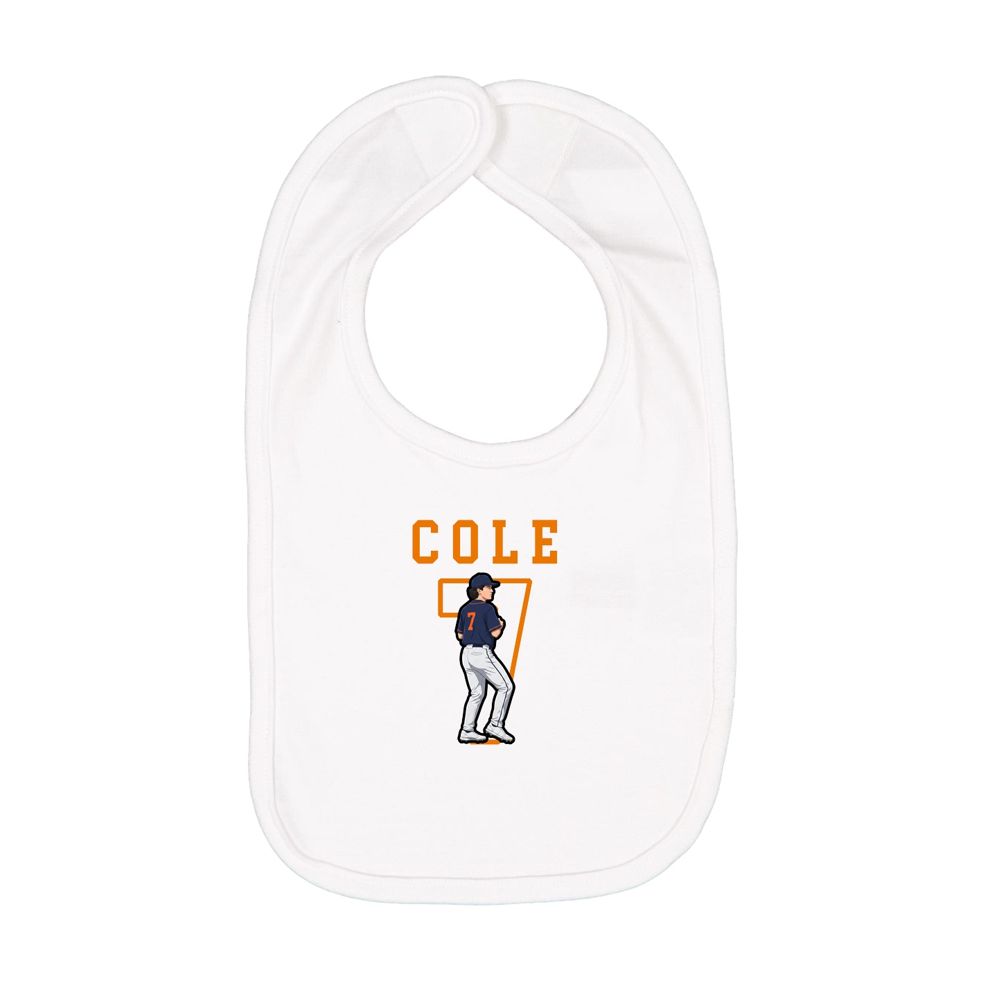 Infant Bib — Shirsey in White