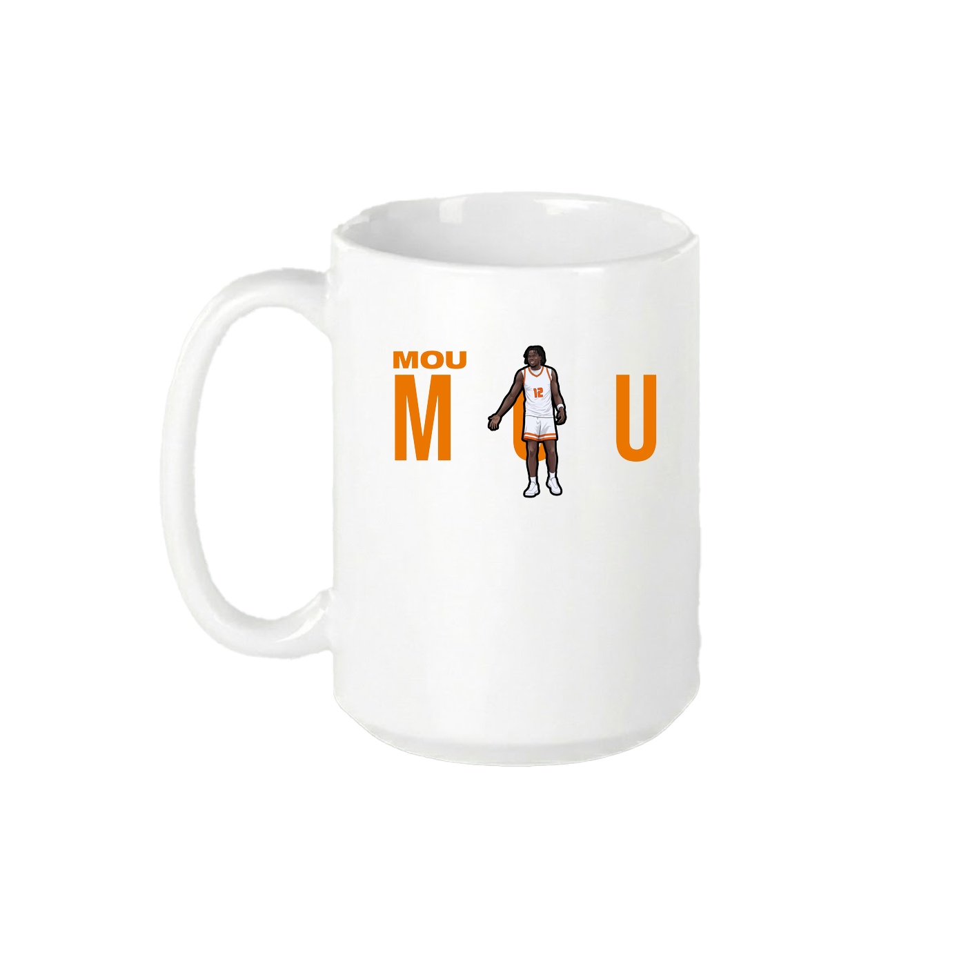 15oz Coffee Mug — Player Name in White